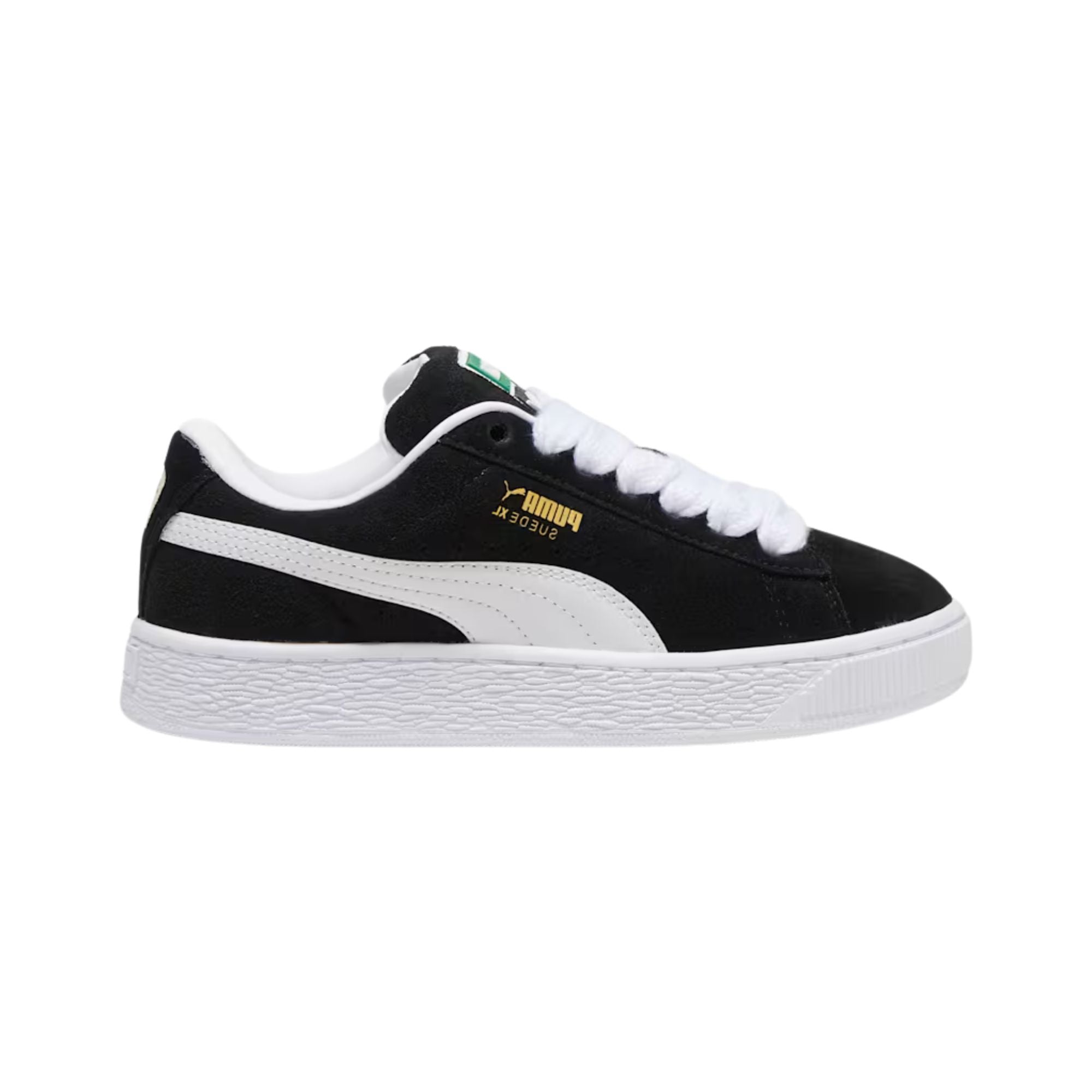 Sneakers Ragazzi Suede XL, con tomaia Nera scamosciata ed iconico Formstrip laterale