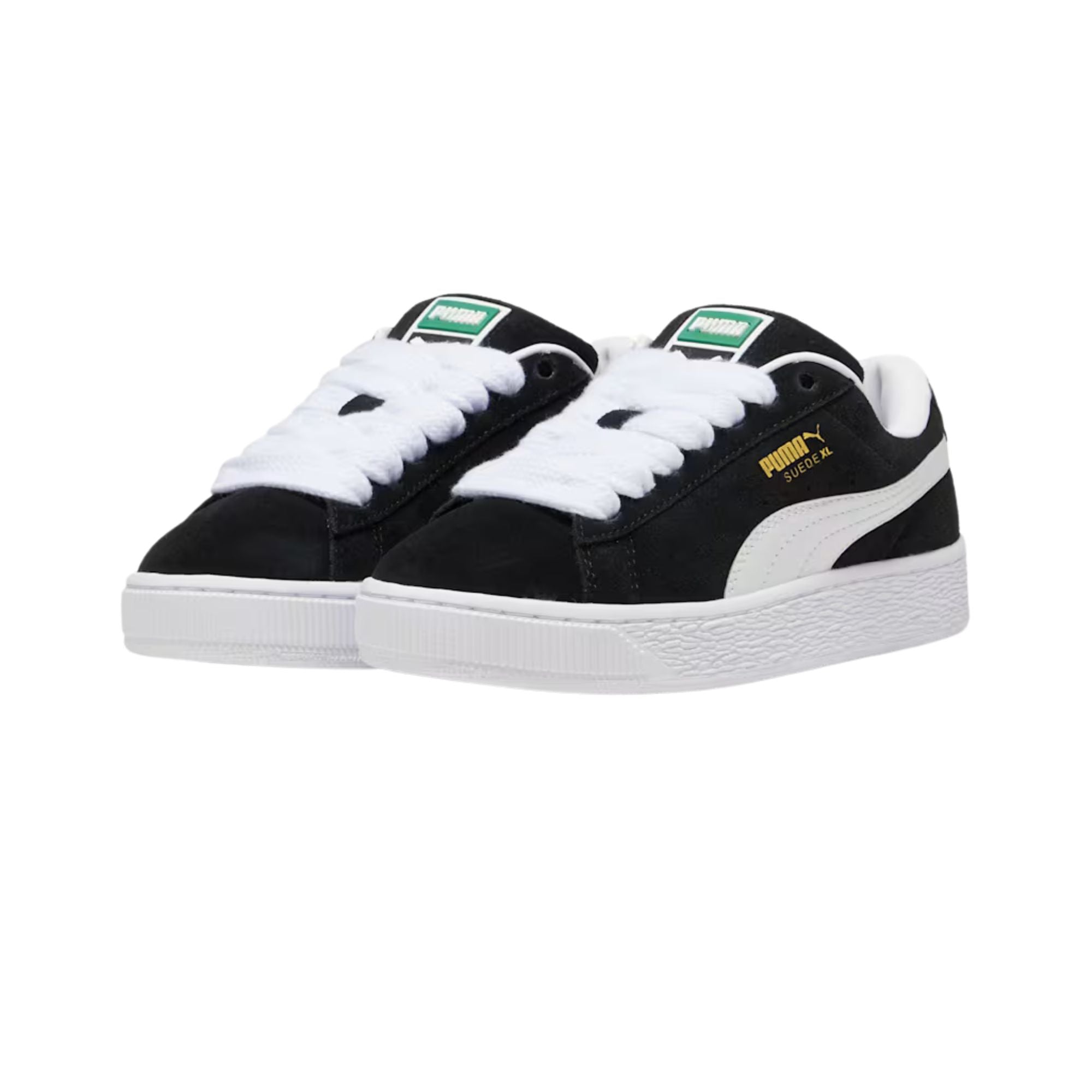 Sneakers Ragazzi Suede XL, con tomaia Nera scamosciata ed iconico Formstrip laterale