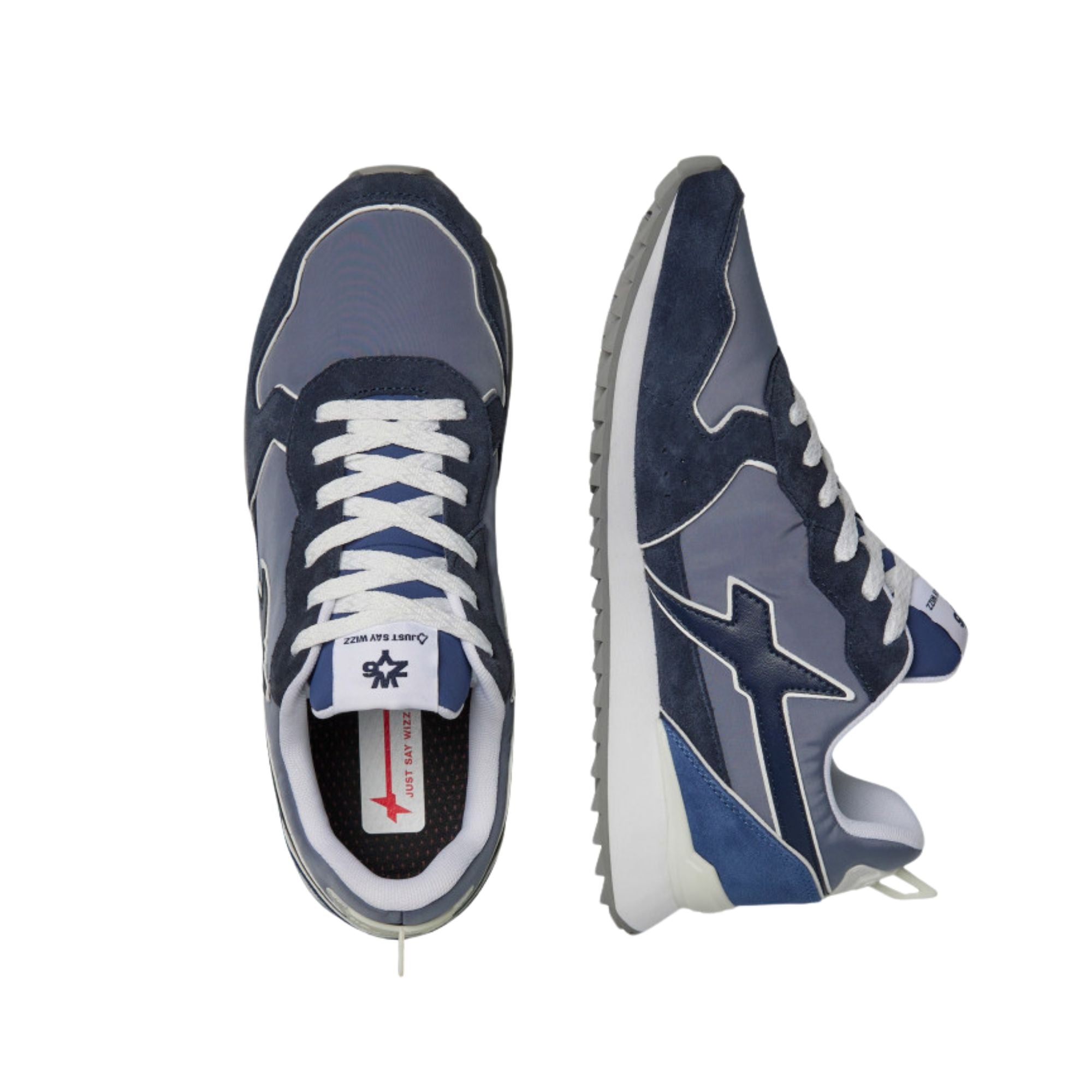 Sneakers Uomo Jet M in tessuto tecnico e suede Blu
