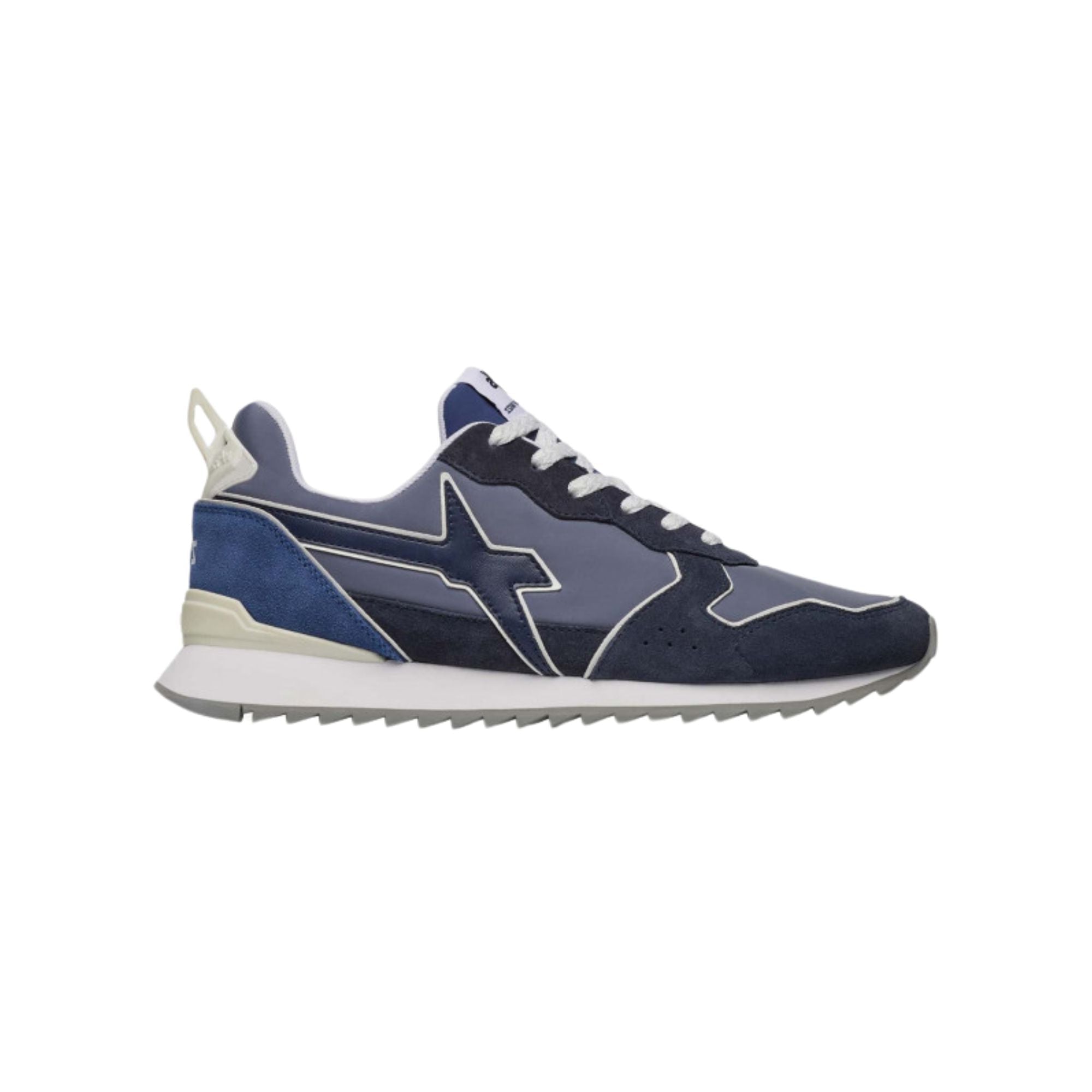 Sneakers Uomo Jet M in tessuto tecnico e suede Blu