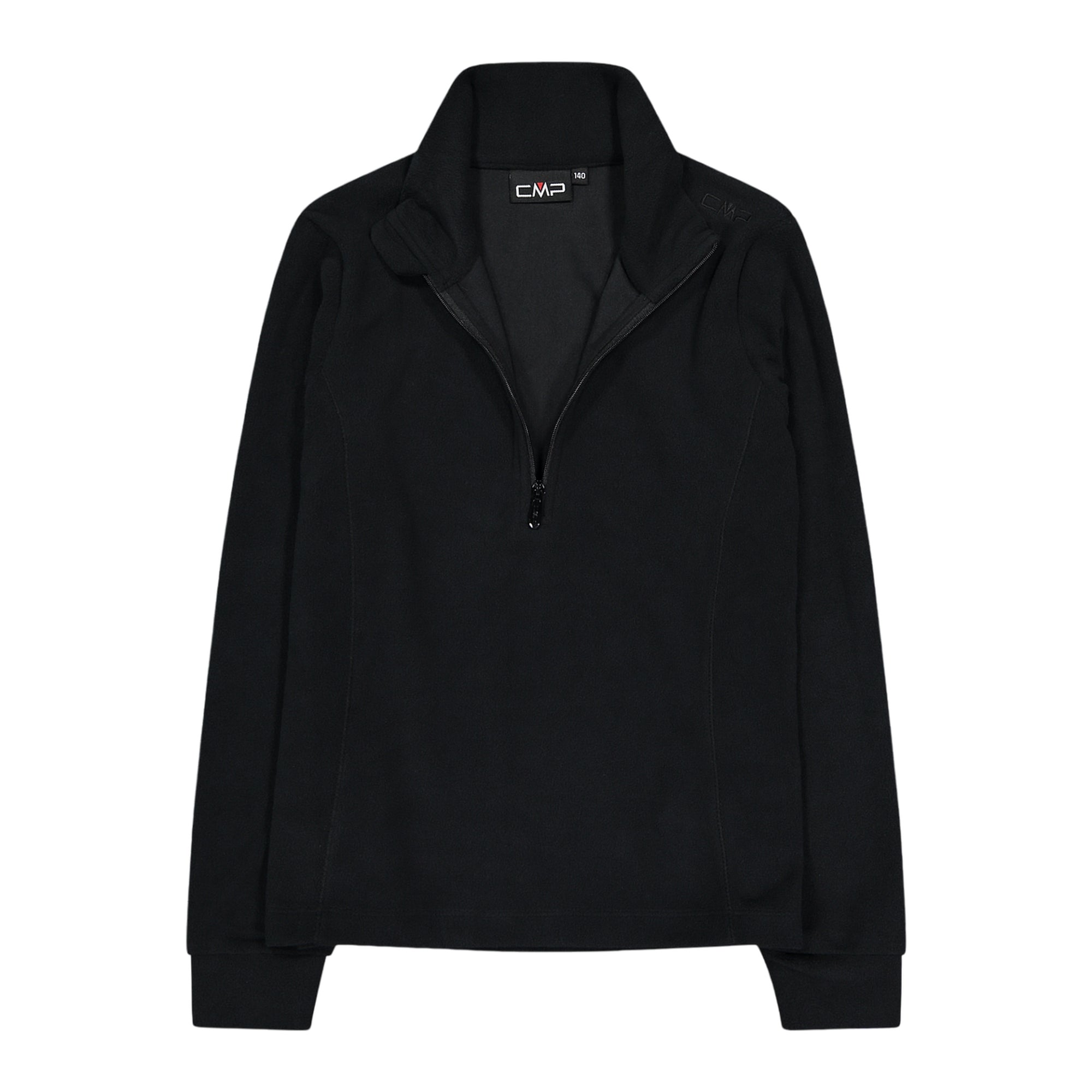 Pile Junior Nero, con mezza zip, Arctic Fleece leggero ed isolante