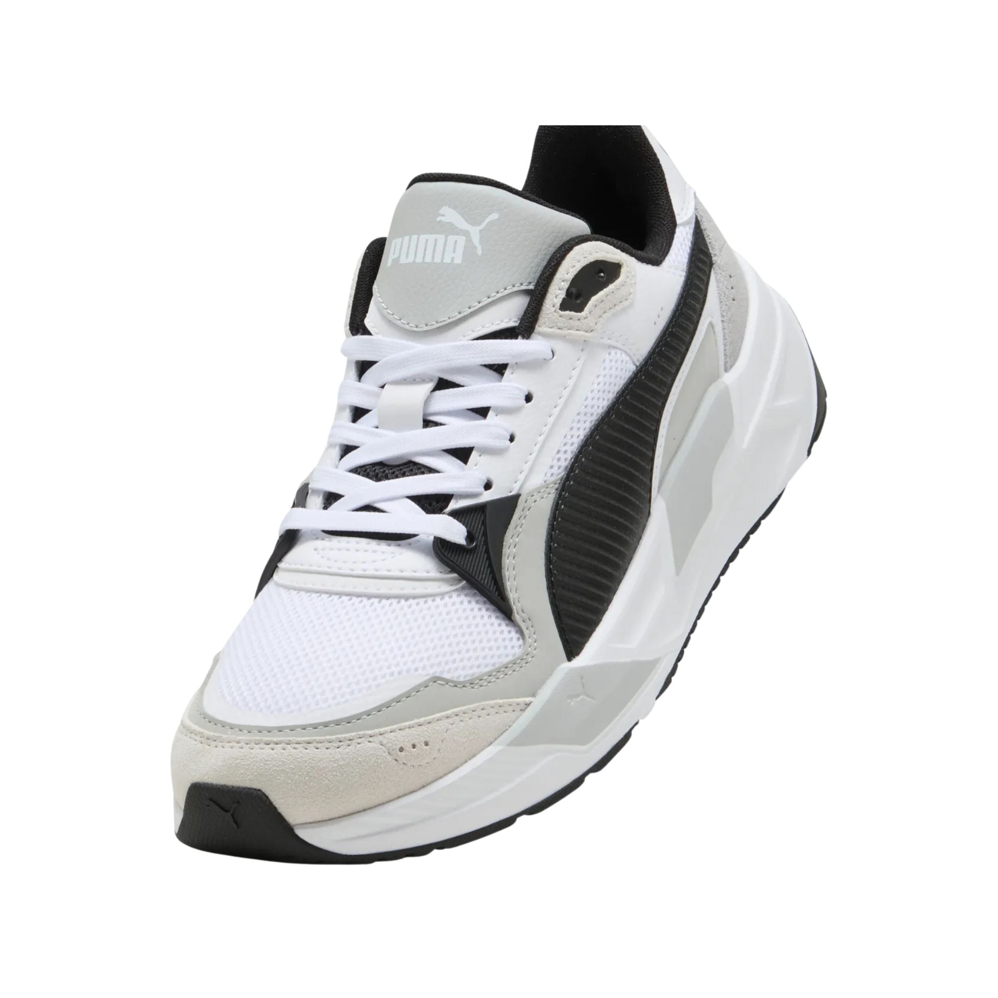 Sneakers Uomo Trinity 2, con tomaia in mesh e sintetico Bianco/Grigio/Nero