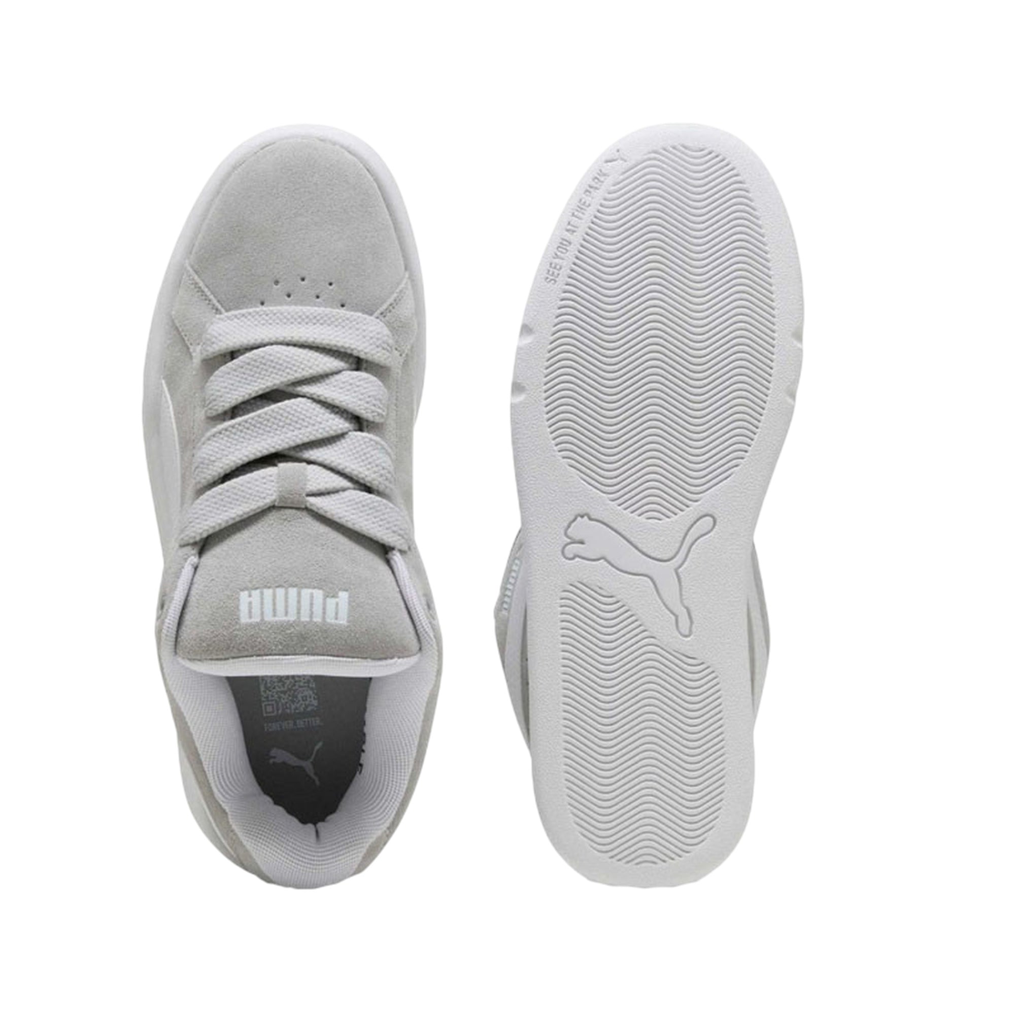 Sneakers Donna Park Lifestyle Grigie, con tomaia in pelle scamosciata