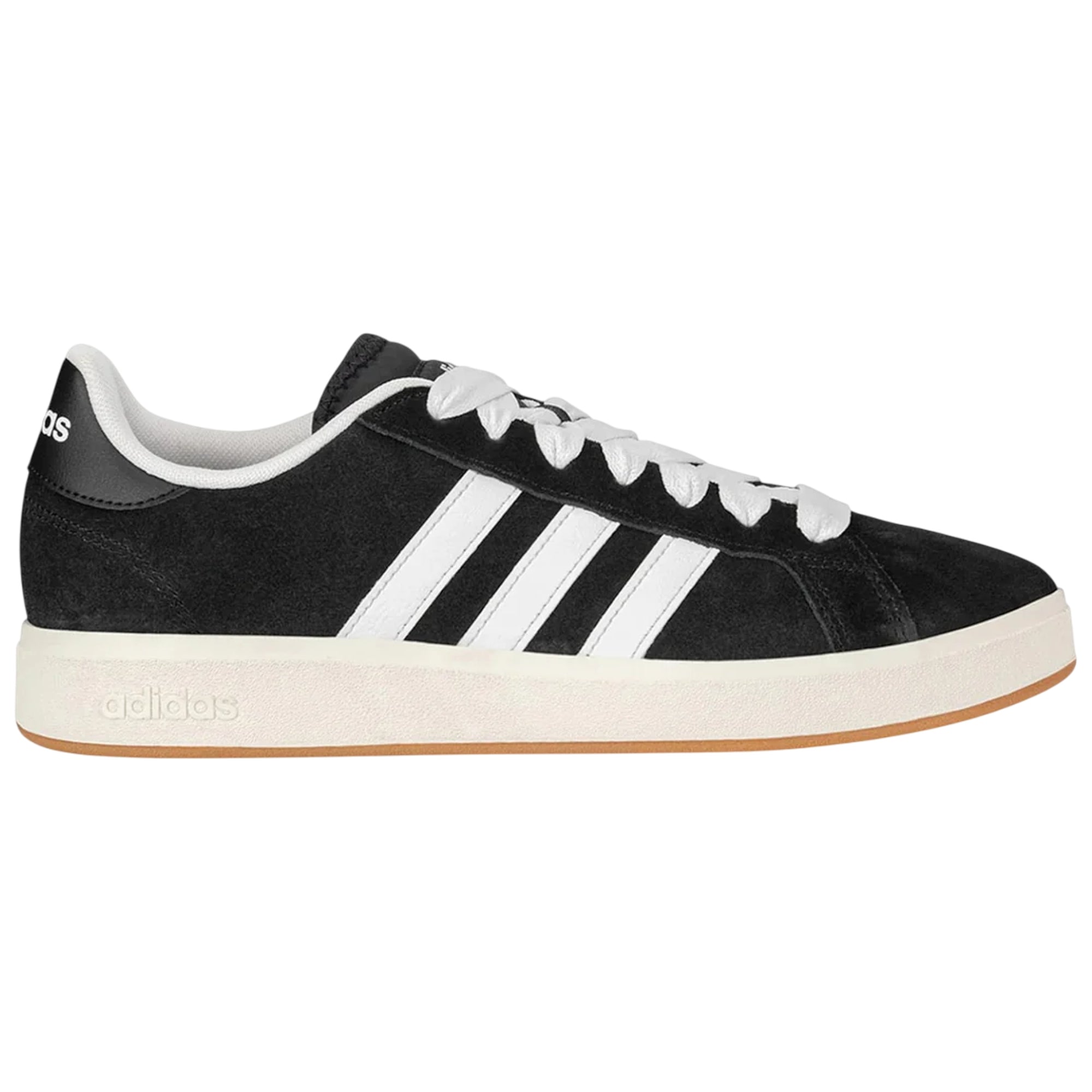 Sneakers Uomo con tomaia Nera ed con iconiche 3 stripes Bianche