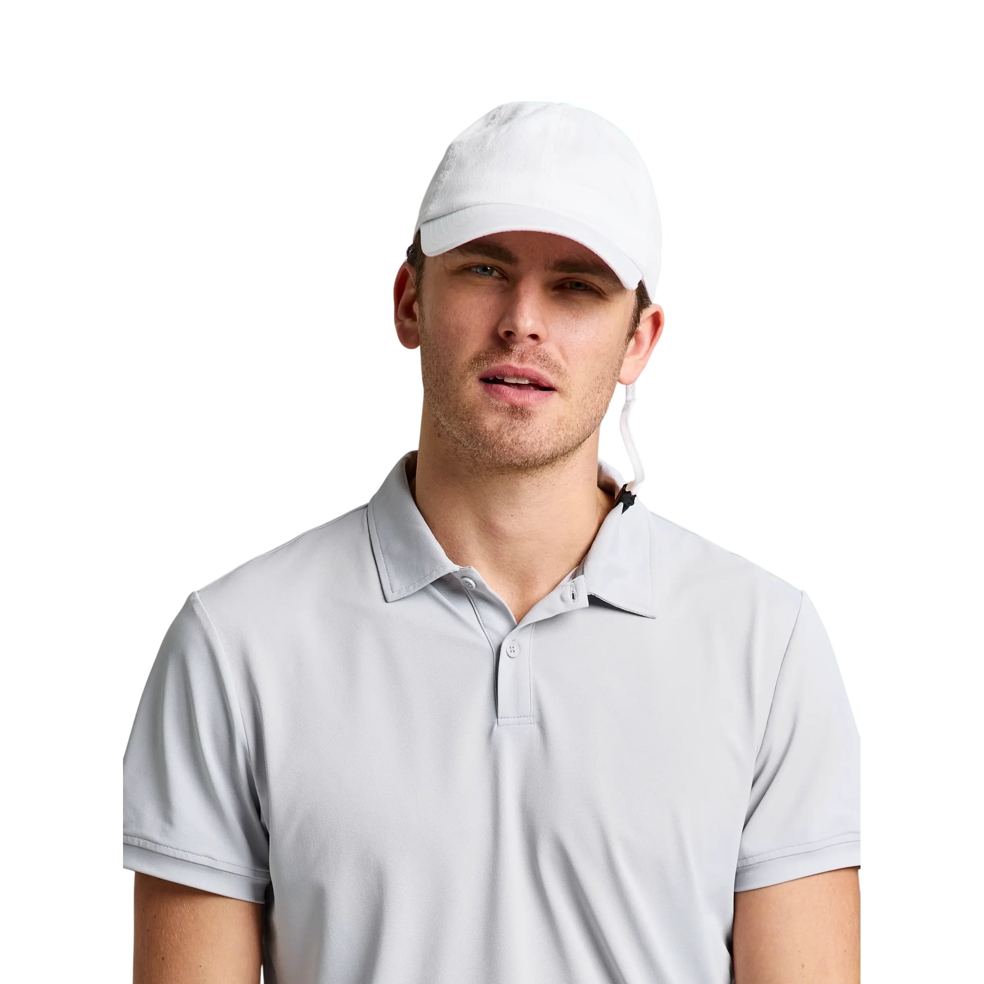 Cappello Uomo Bianco, in twill di cotone, con cordin