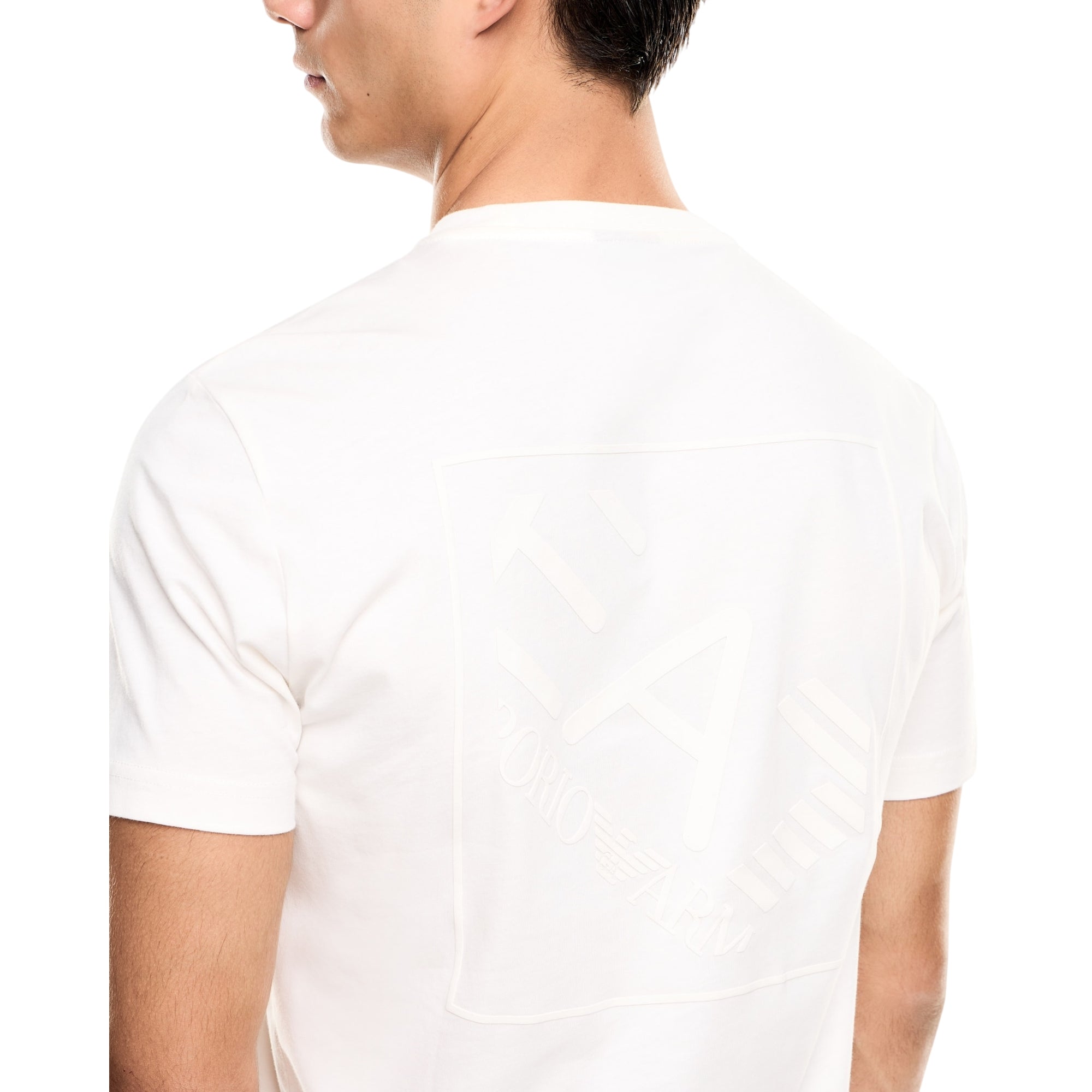T-shirt Uomo con maxi stampa in tono colore sulla schiena