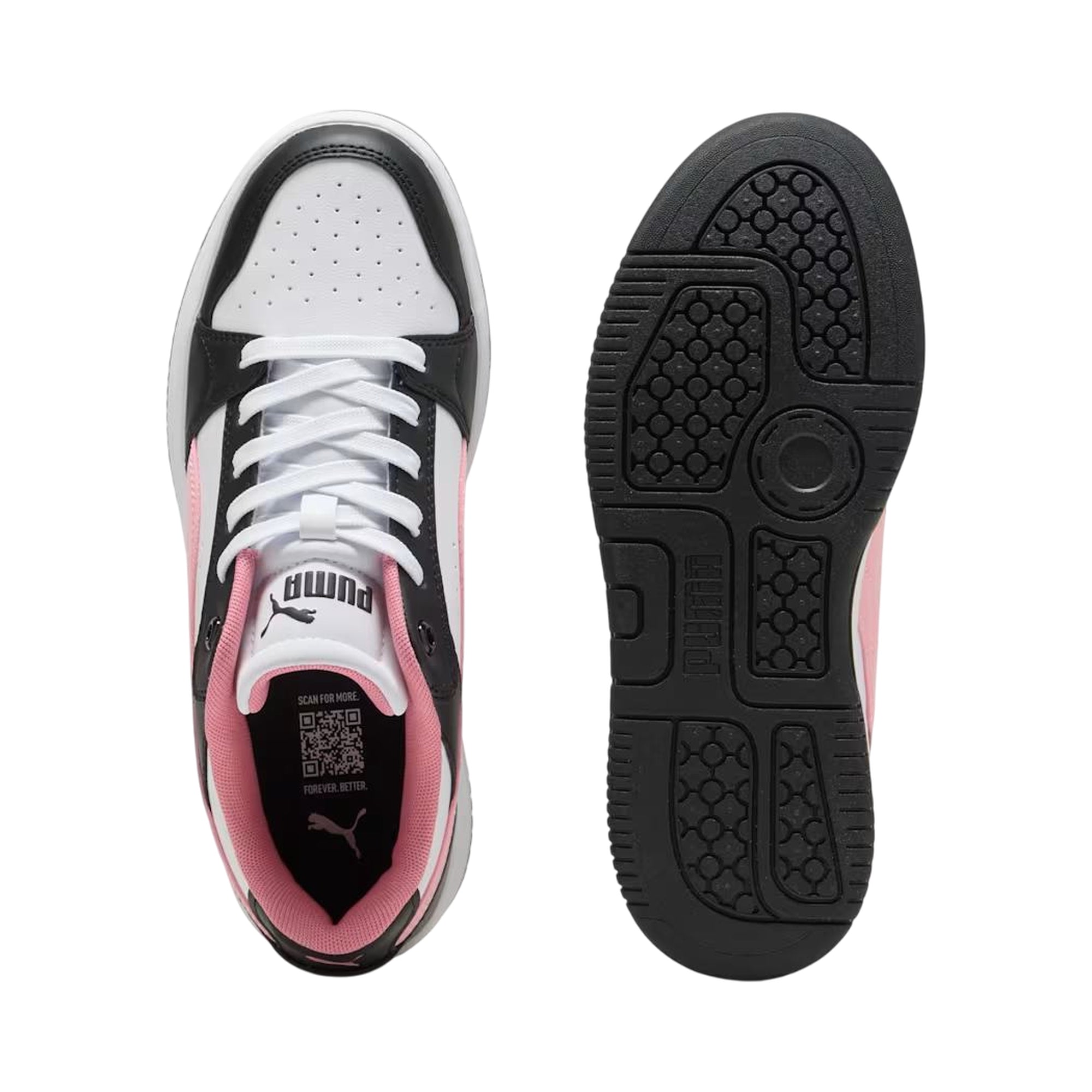 Sneakers Donna Rebound Femme Low, con tomaia Nera e Rosa