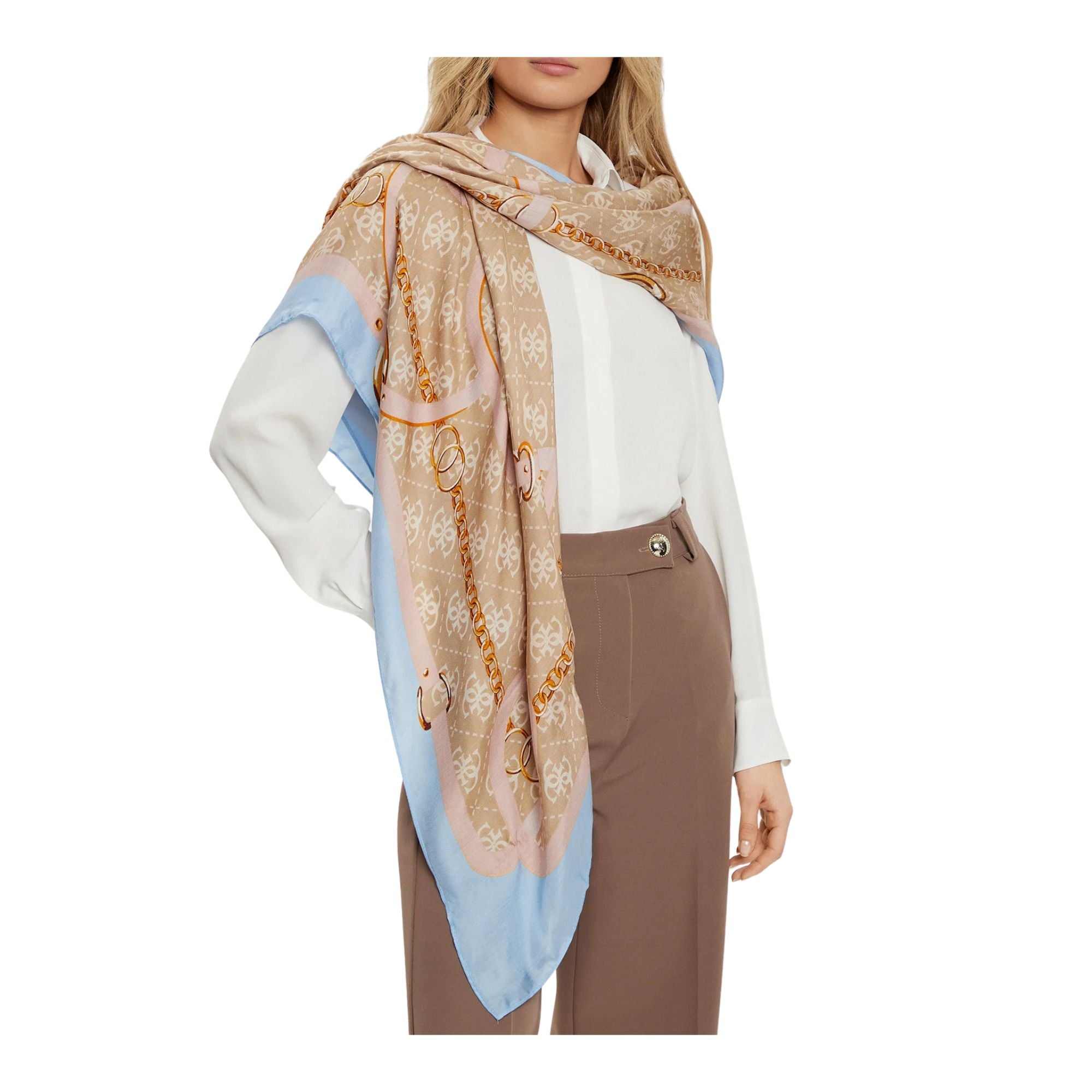 Sciarpa Foulard Della Guess Guess Foulard Donna Con Logo All Over