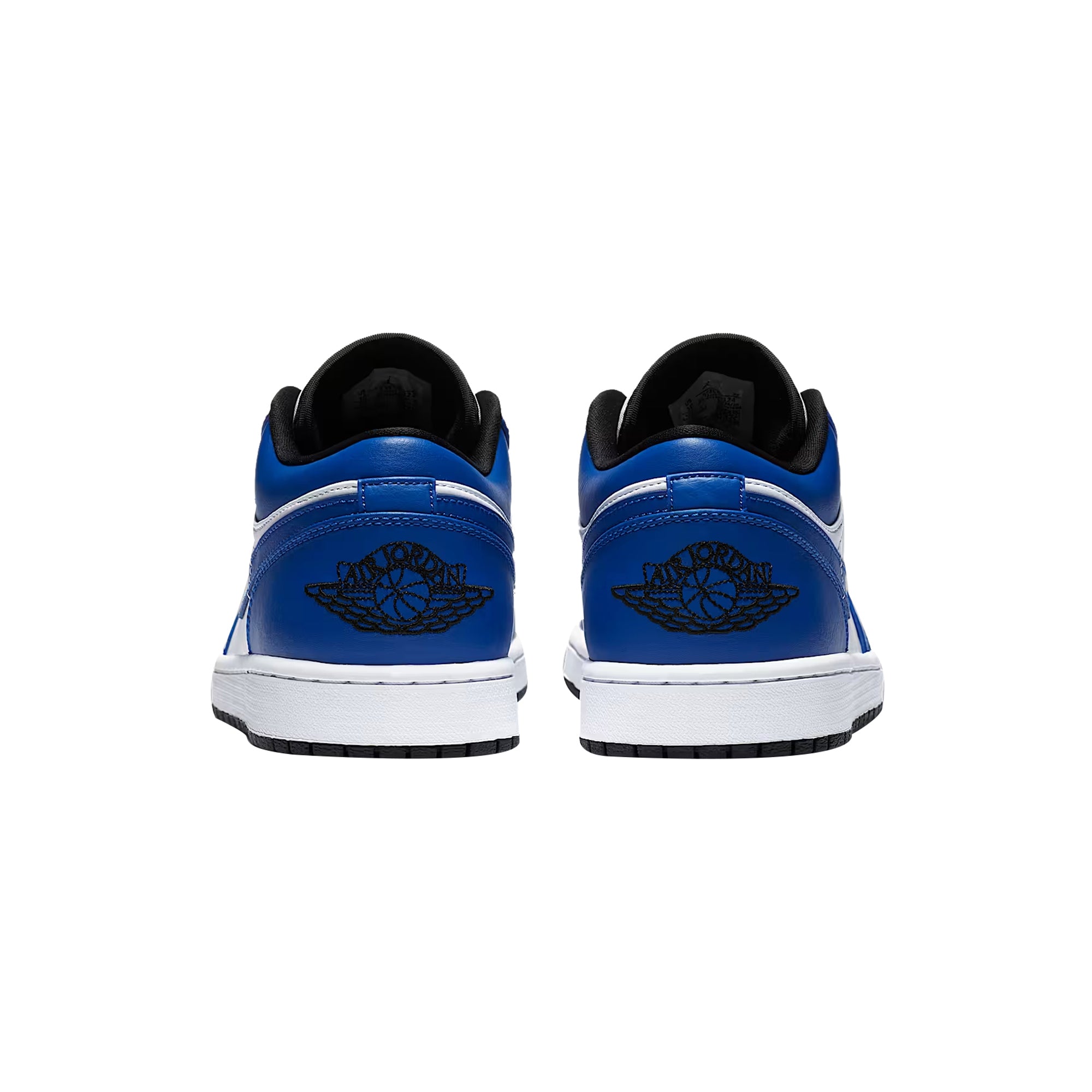 Sneakers Uomo Air Jordan 1 Low Blu/Bianca, con tomaia in pelle e punta traforata
