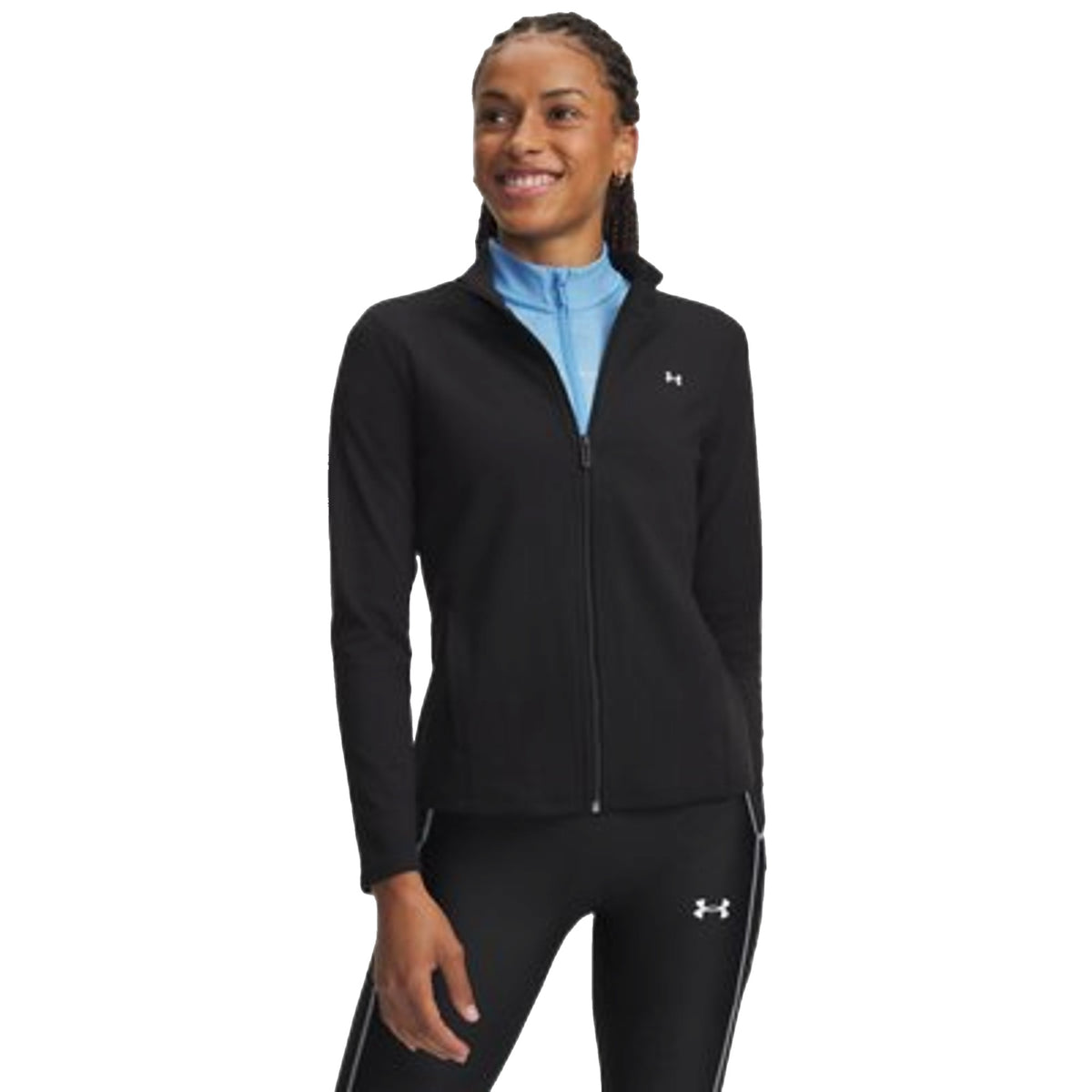 Felpa Donna full zip Motion nera