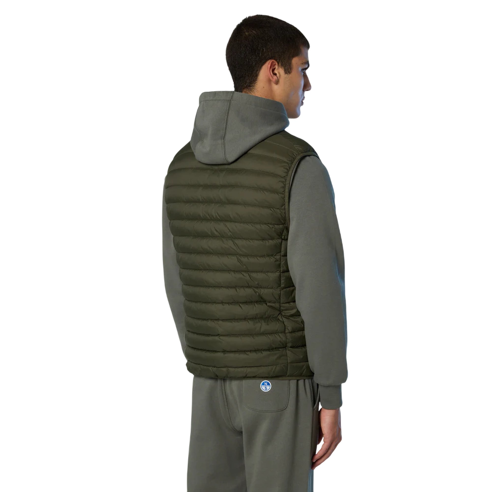 Gilet ultraleggero Uomo Zephyr Verde militare modello retro