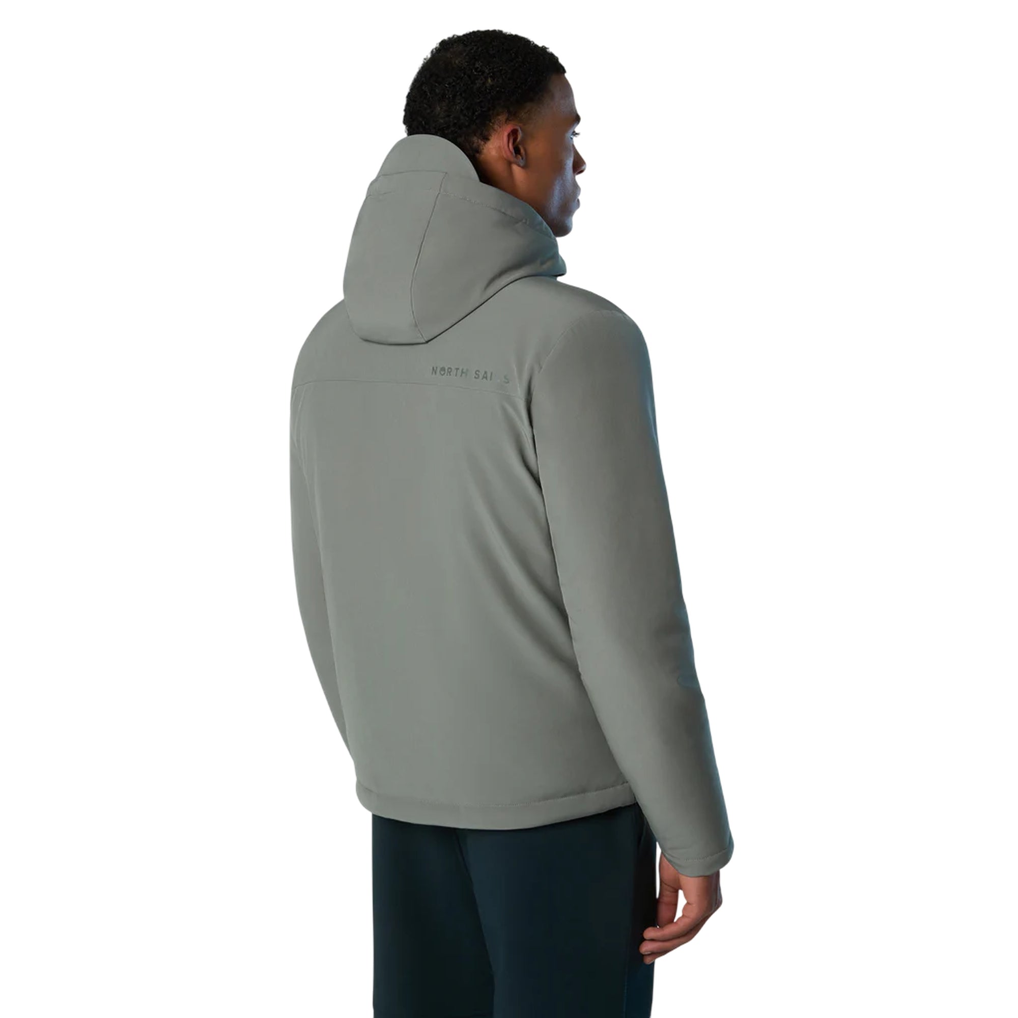 Giacca Hobart Uomo in softshell Verde modello retro