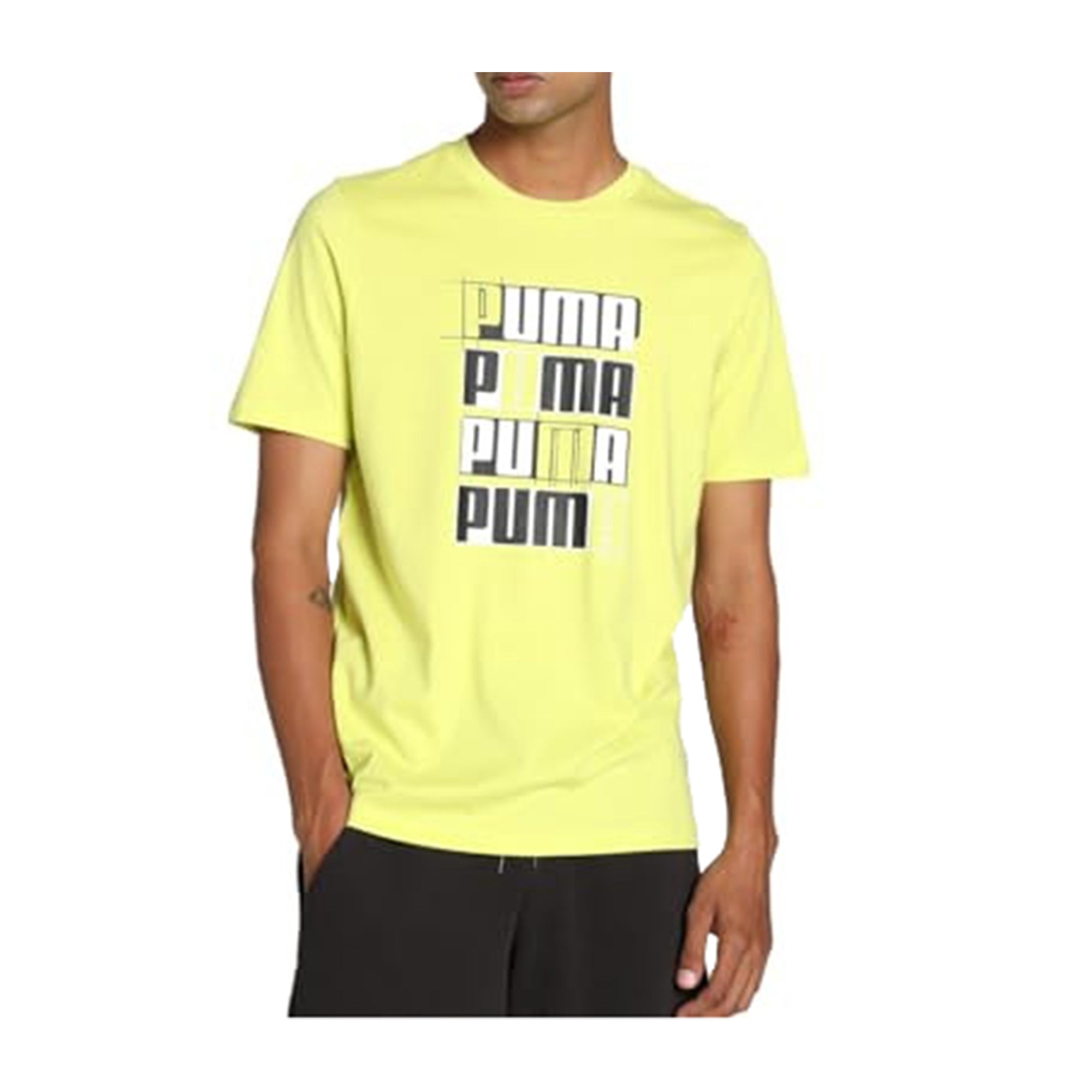 T shirt puma uomo giallo on sale