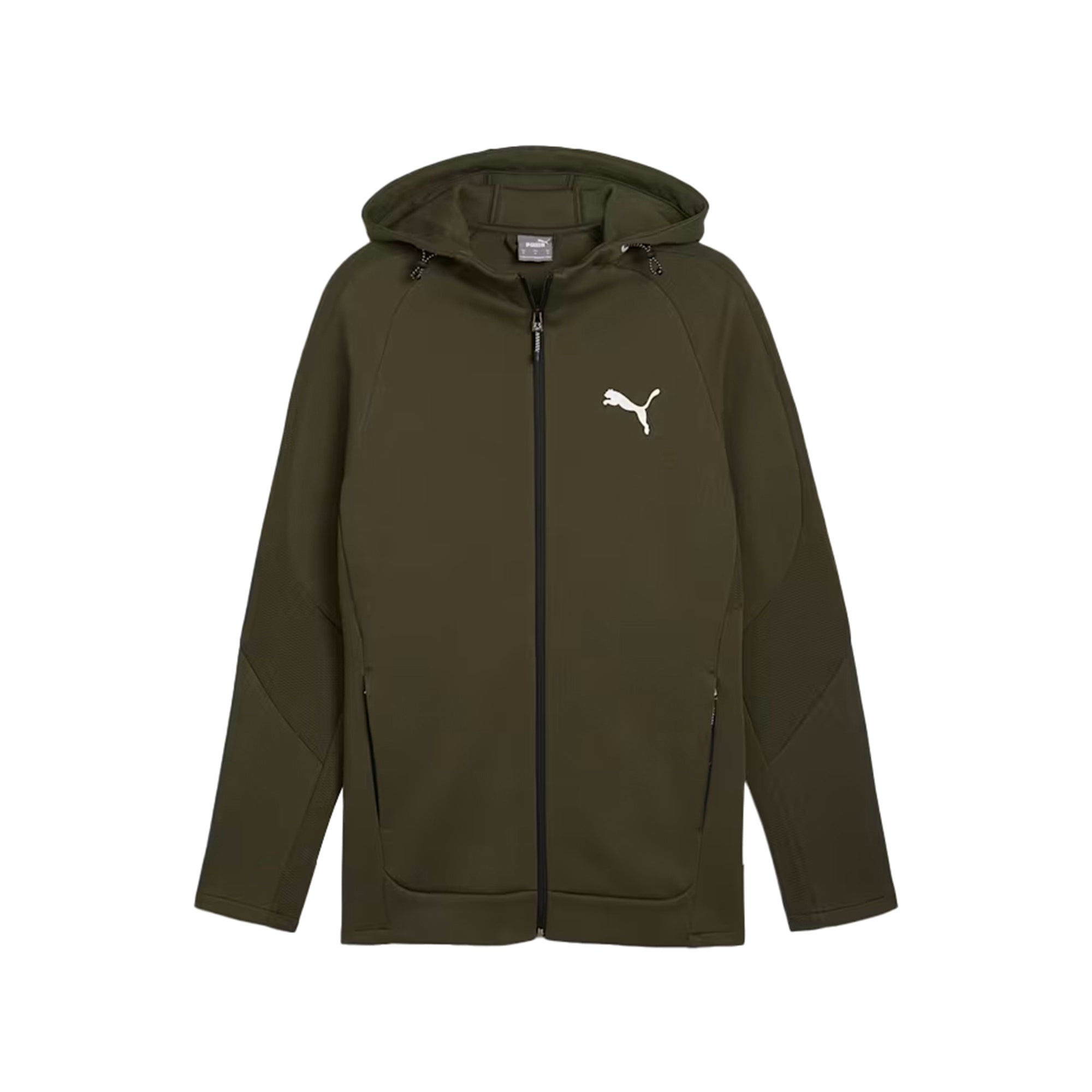 Evostripe Felpa Uomo Verde con Cappuccio Puma Noi Sport