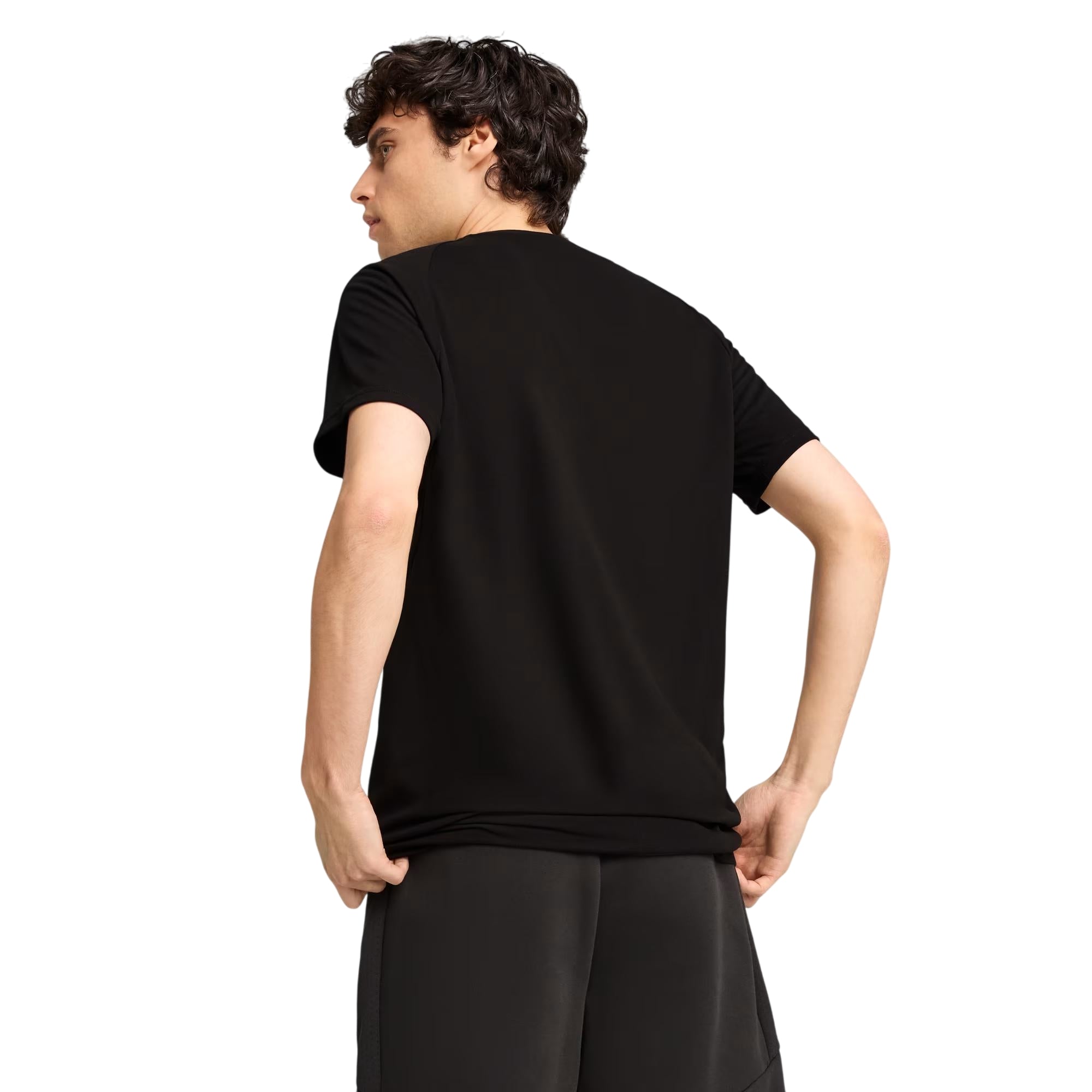 T-shirt Uomo con girocollo e logo a contrasto frontale