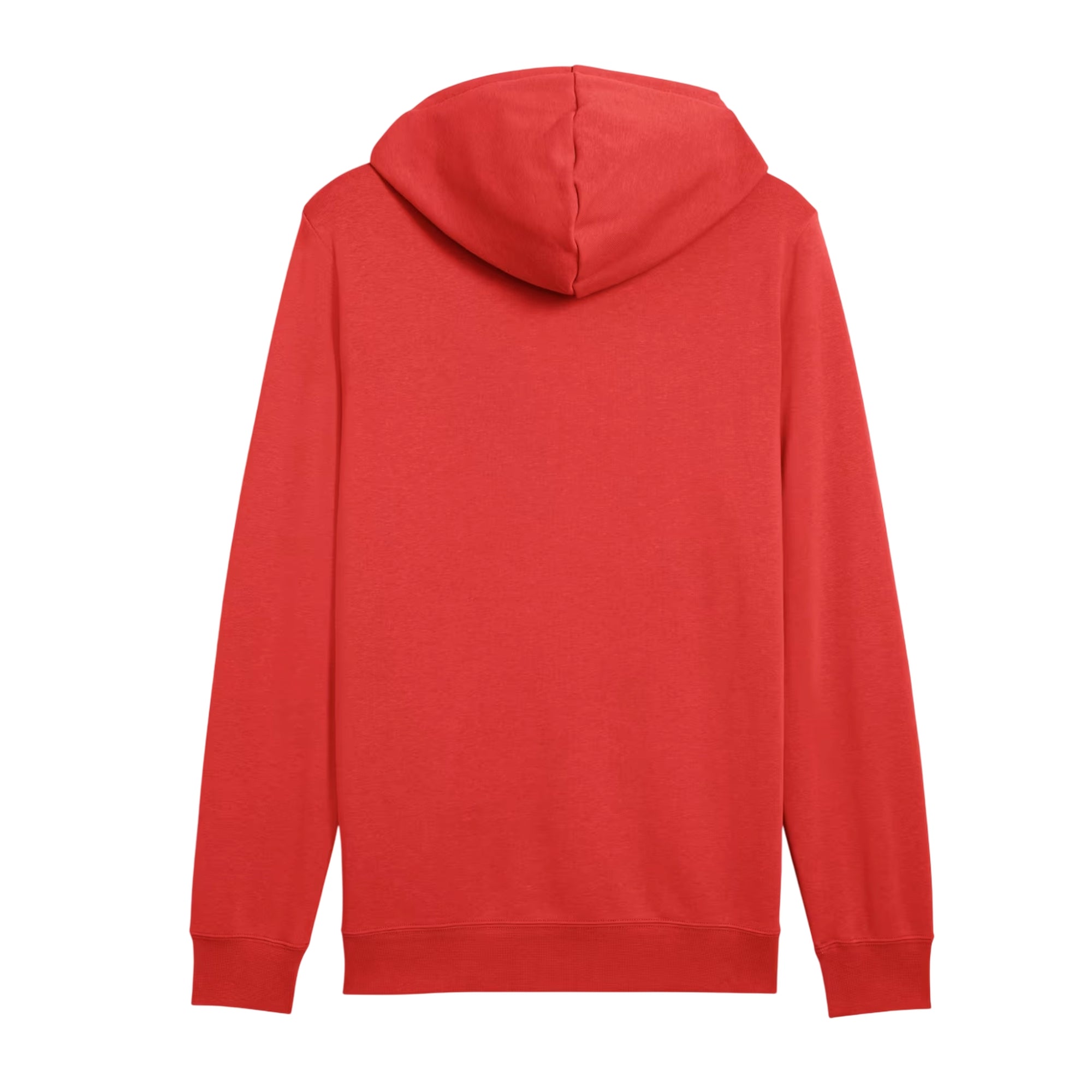 Felpa Uomo Rosso, con stampa logo 2 colori e cappuccio