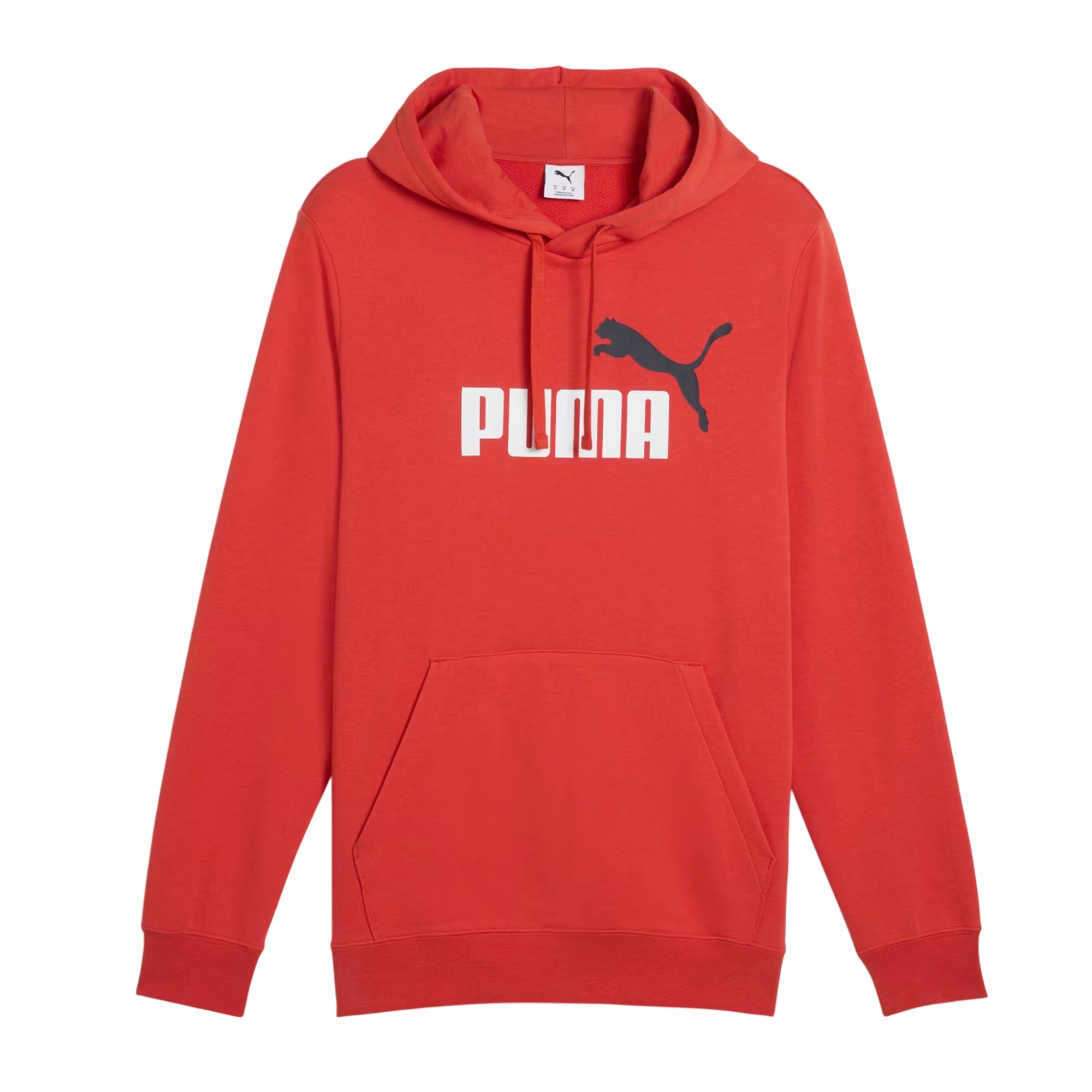 Felpa Uomo Rosso, con stampa logo 2 colori e cappuccio
