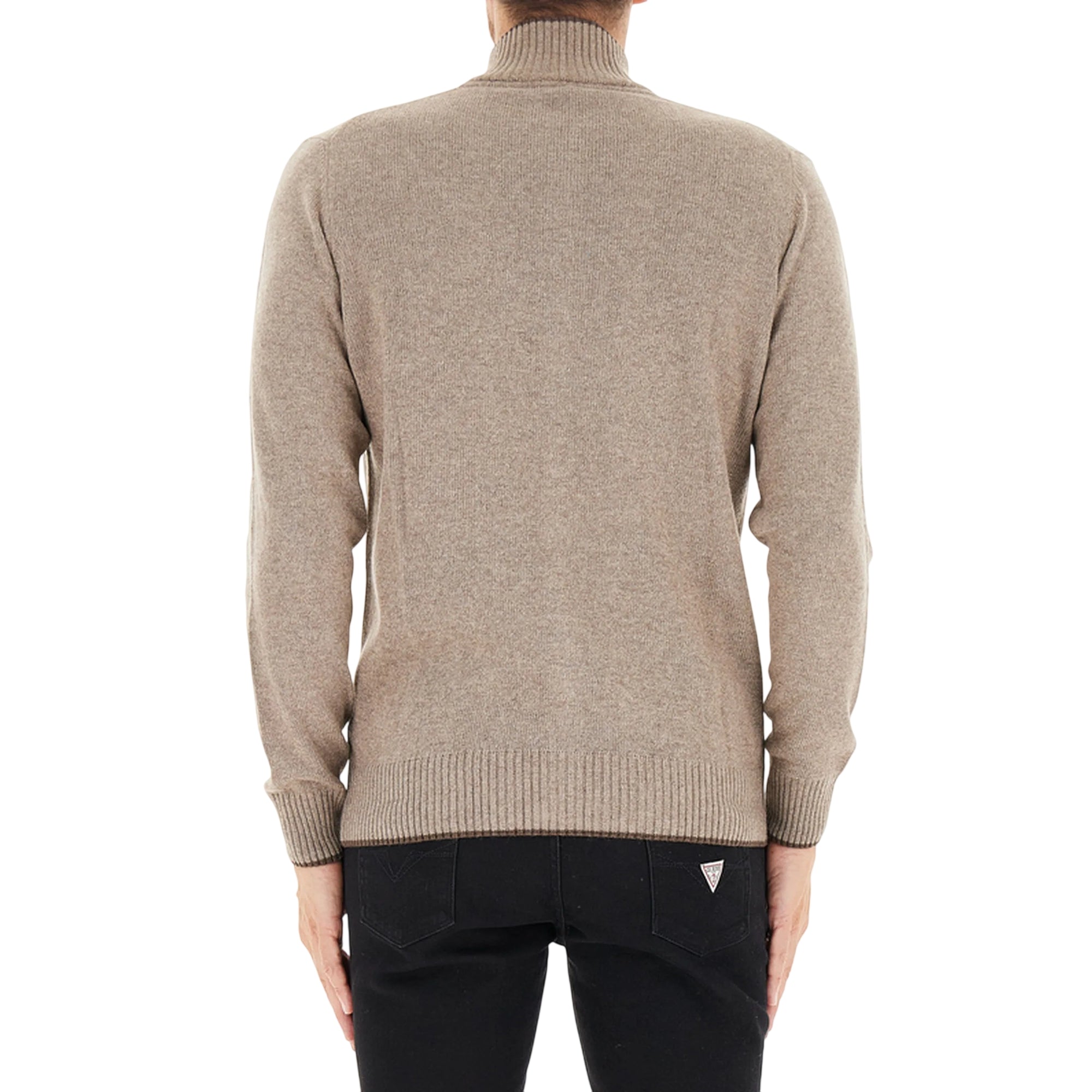 Cardigan Uomo full zip, con logo ricamato sul petto