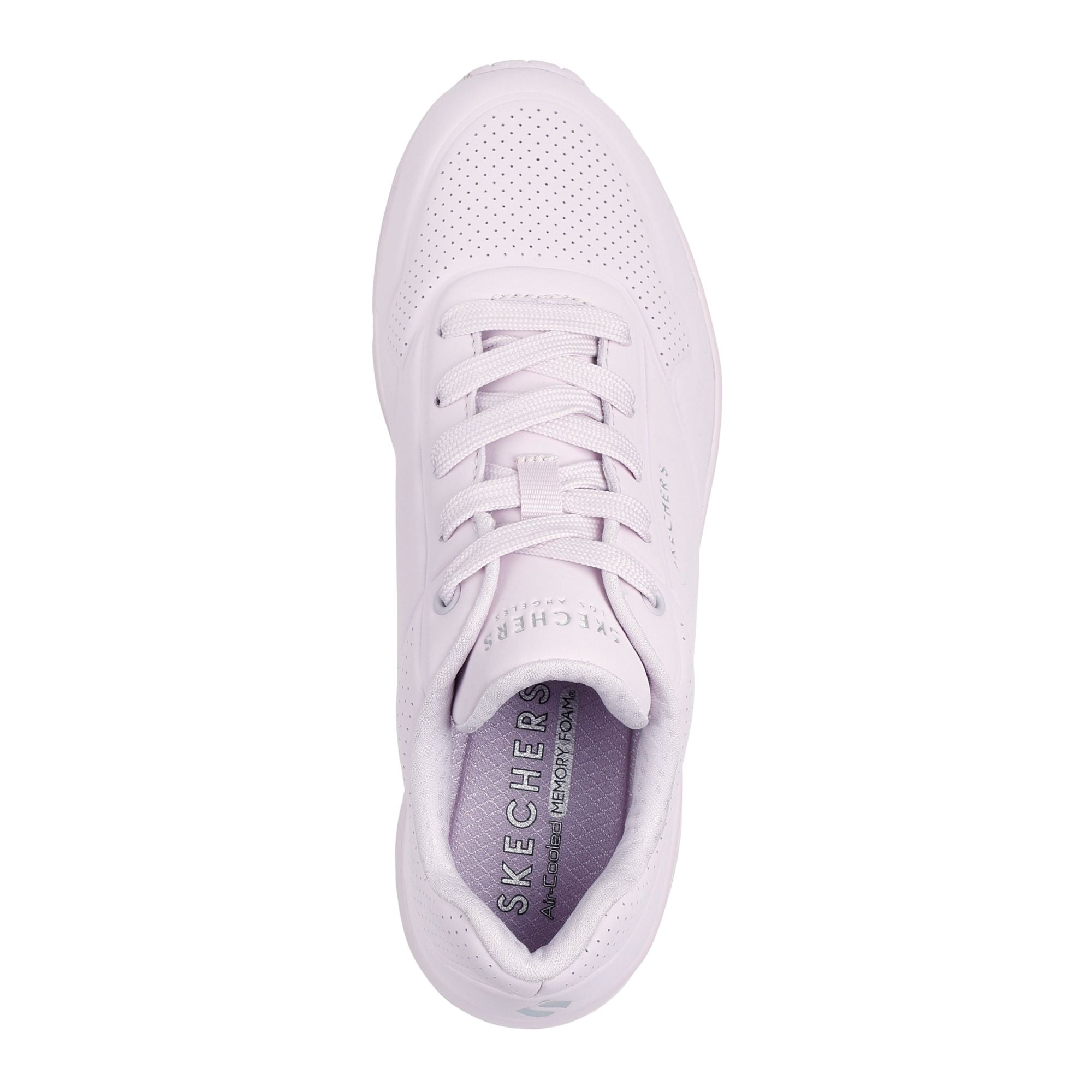 SKECHERS Sneakers Donna UNO tinta unita rosa chiaro