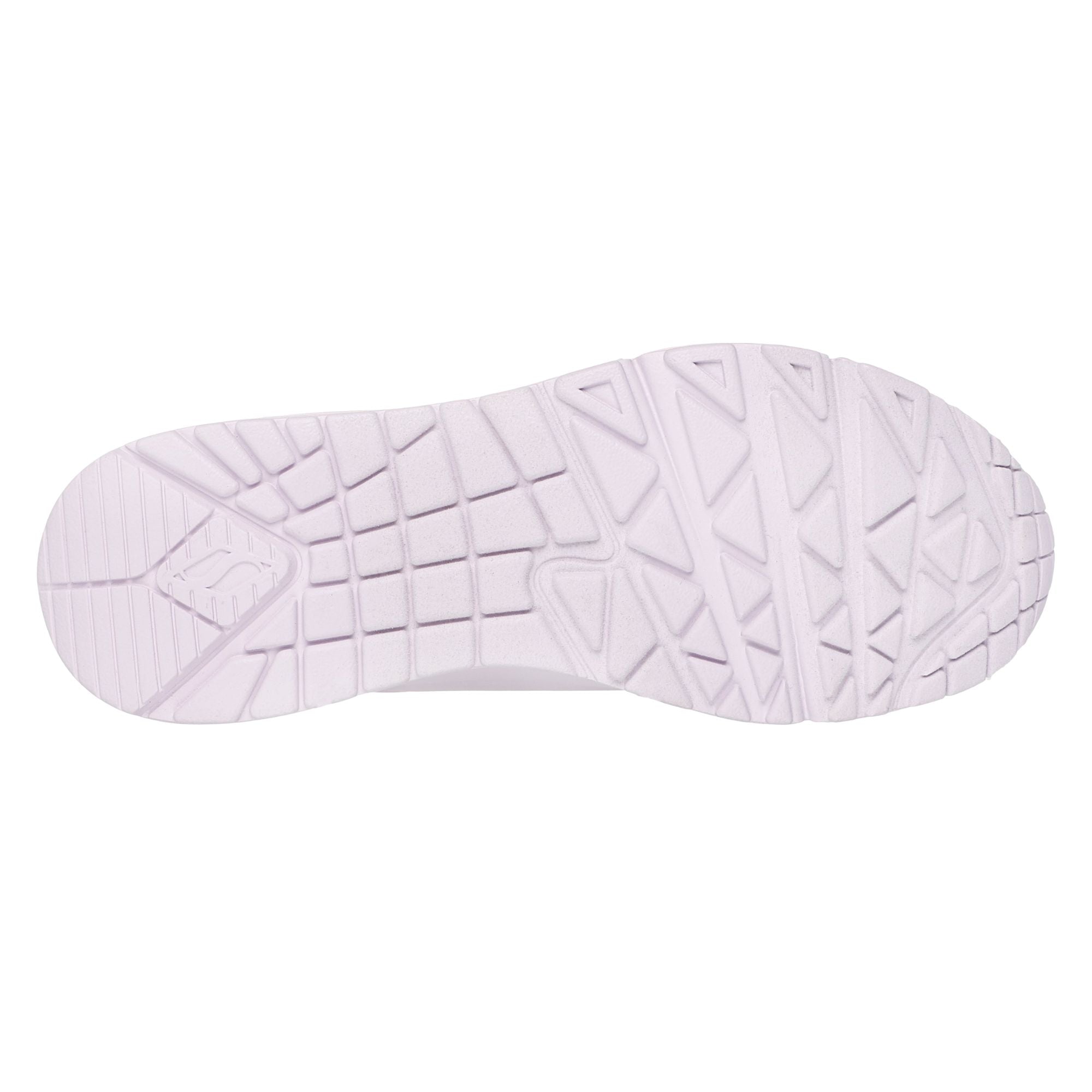 SKECHERS Sneakers Donna UNO tinta unita rosa chiaro suola