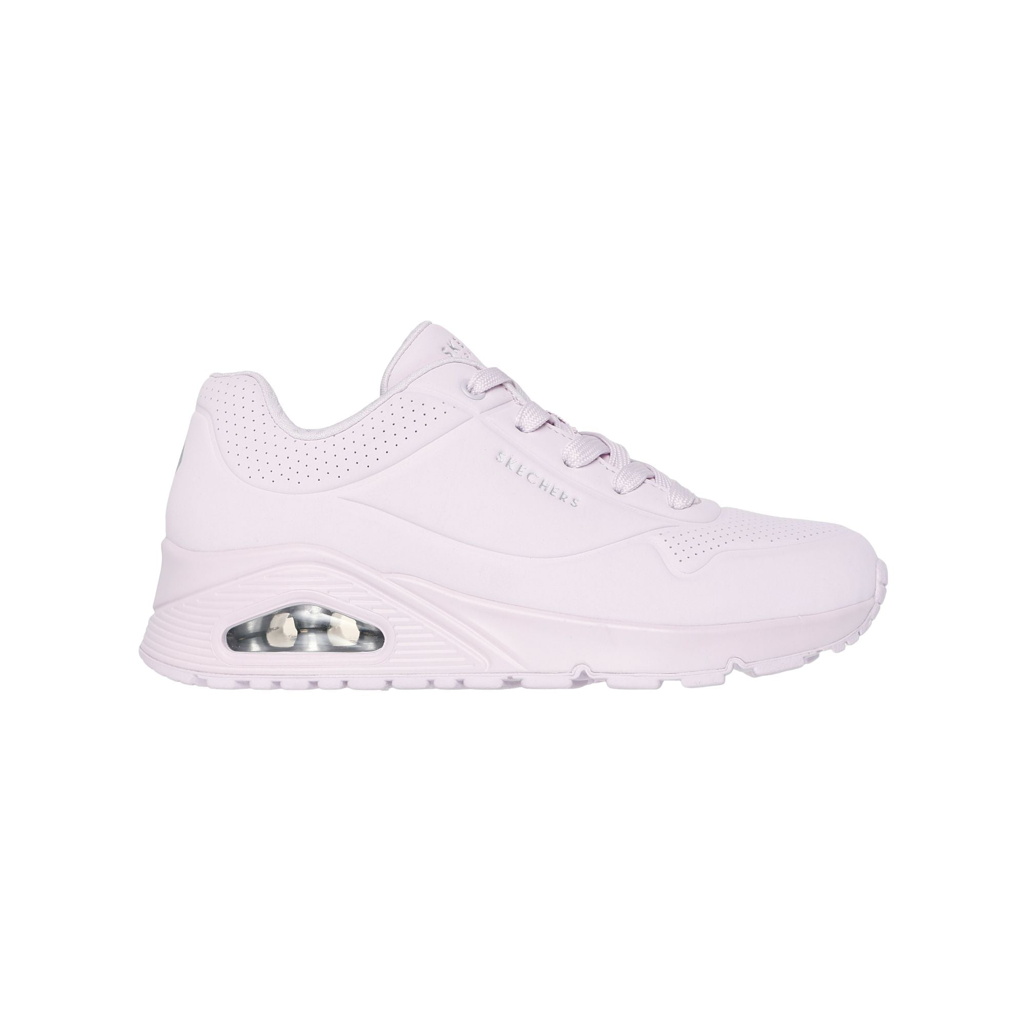 SKECHERS Sneakers Donna UNO tinta unita rosa chiaro