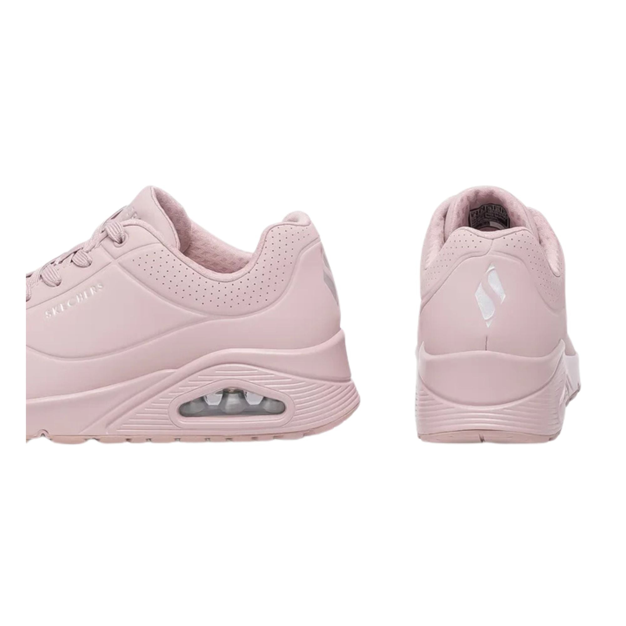 SKECHERS Sneakers Donna UNO tinta unita rosa