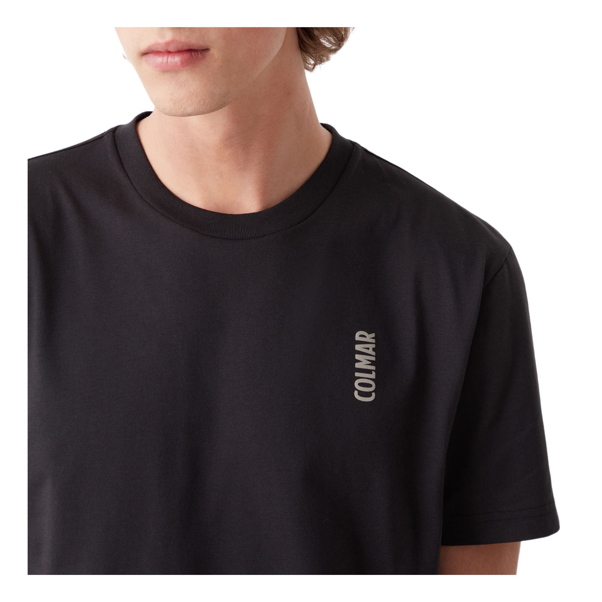 T-shirt Uomo a maniche corte, con stampa logo a contrasto