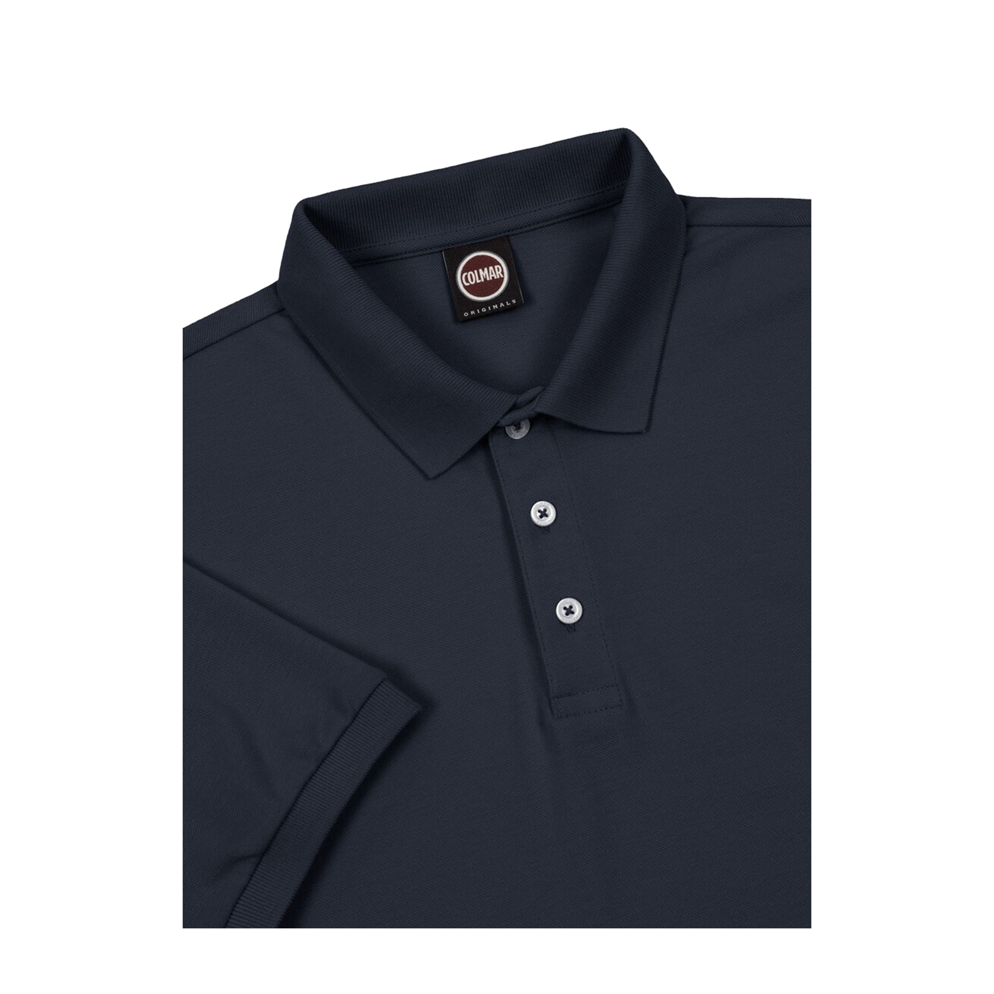 Colmar Polo Uomo in cotone piquet stretch Blu navy