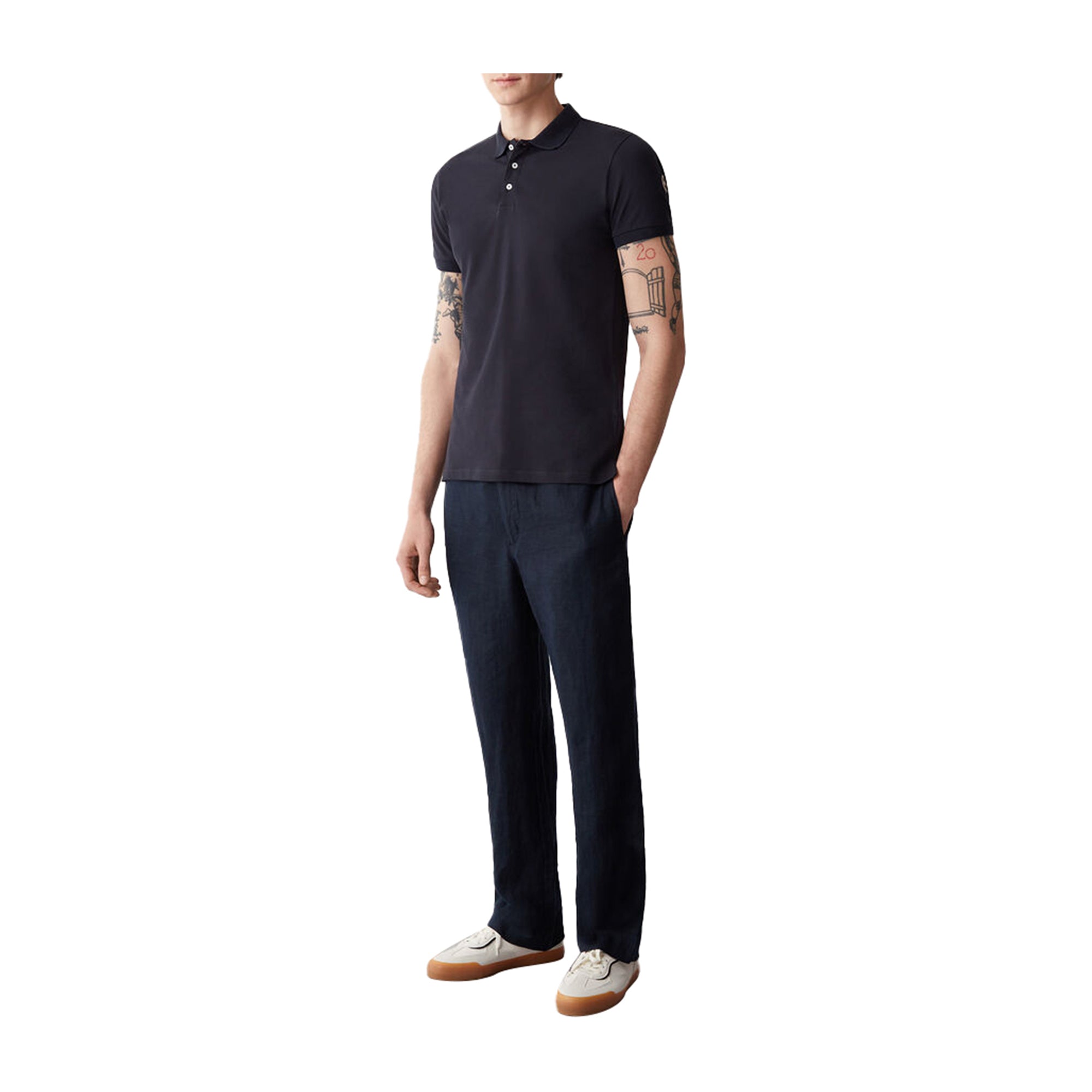 Colmar Polo Uomo in cotone piquet stretch Blu navy