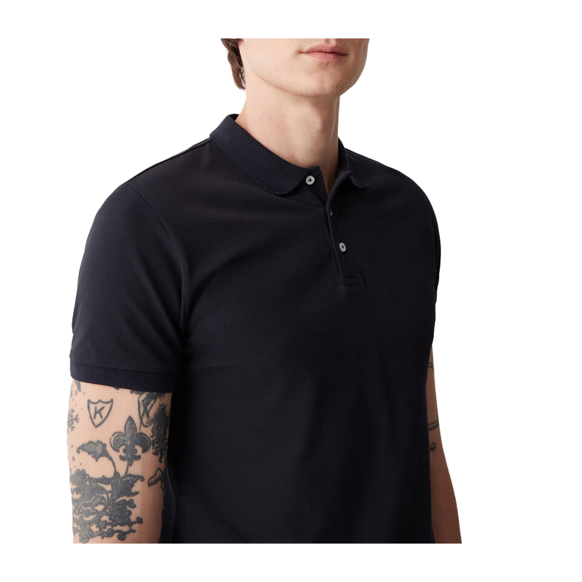 Colmar Polo Uomo in cotone piquet stretch Blu navy