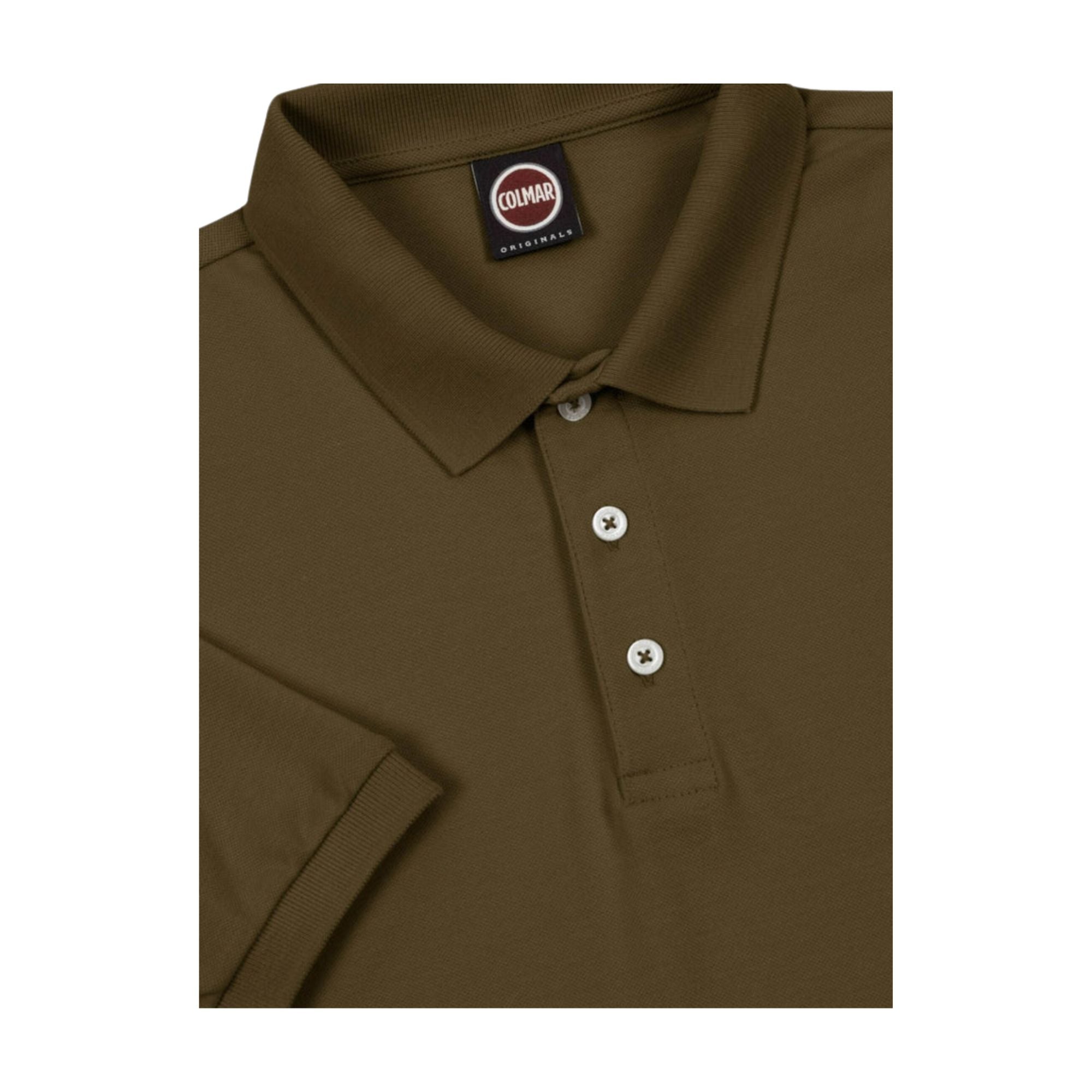 Polo Uomo, in cotone Verde, con maniche corte