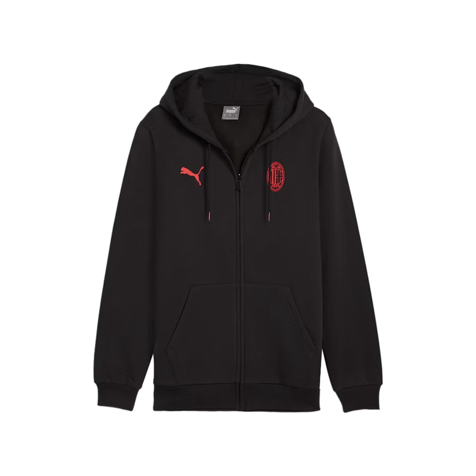 PUMA Giacca con cappuccio Uomo AC Milan Nero