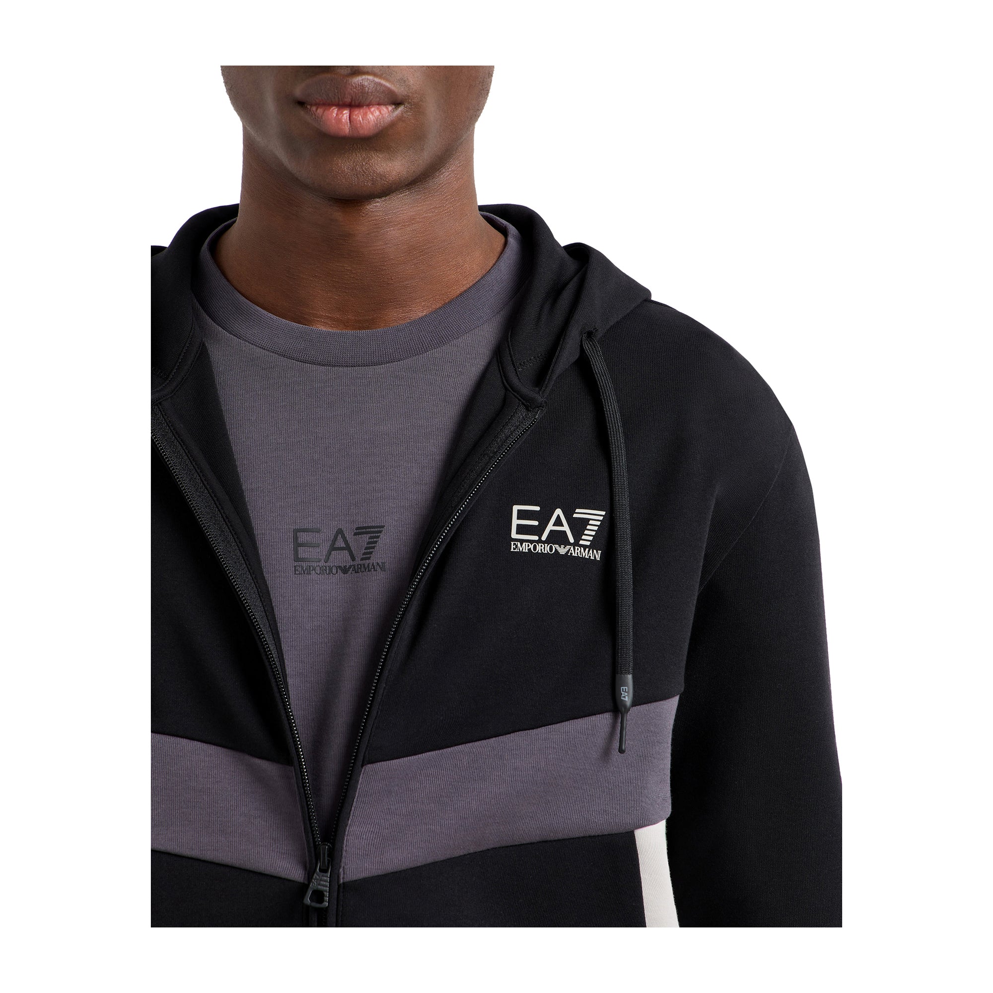 Tuta Uomo Summer Block, con zip frontale e pantalone con vita elasticizzata