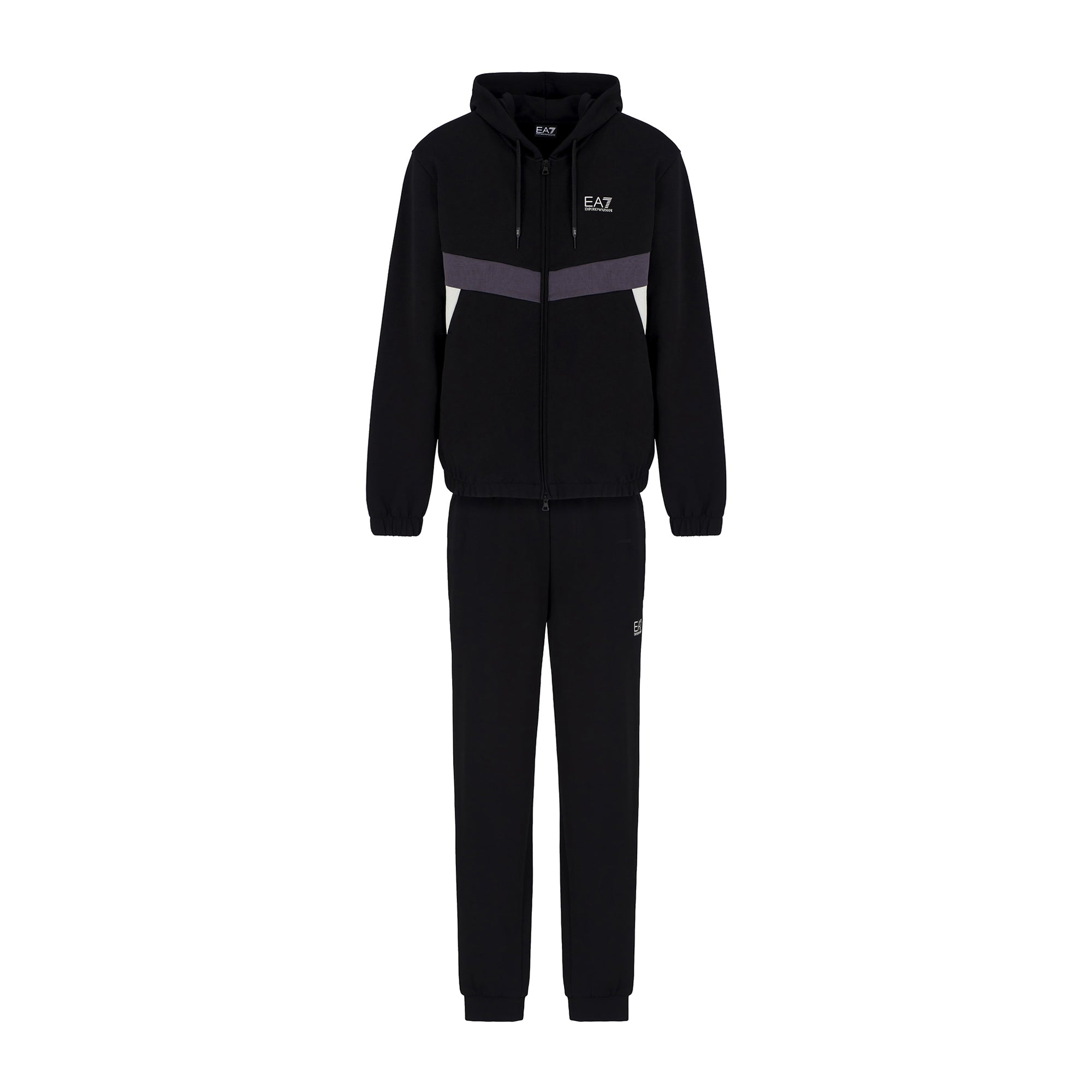 Tuta Uomo Summer Block, con zip frontale e pantalone con vita elasticizzata