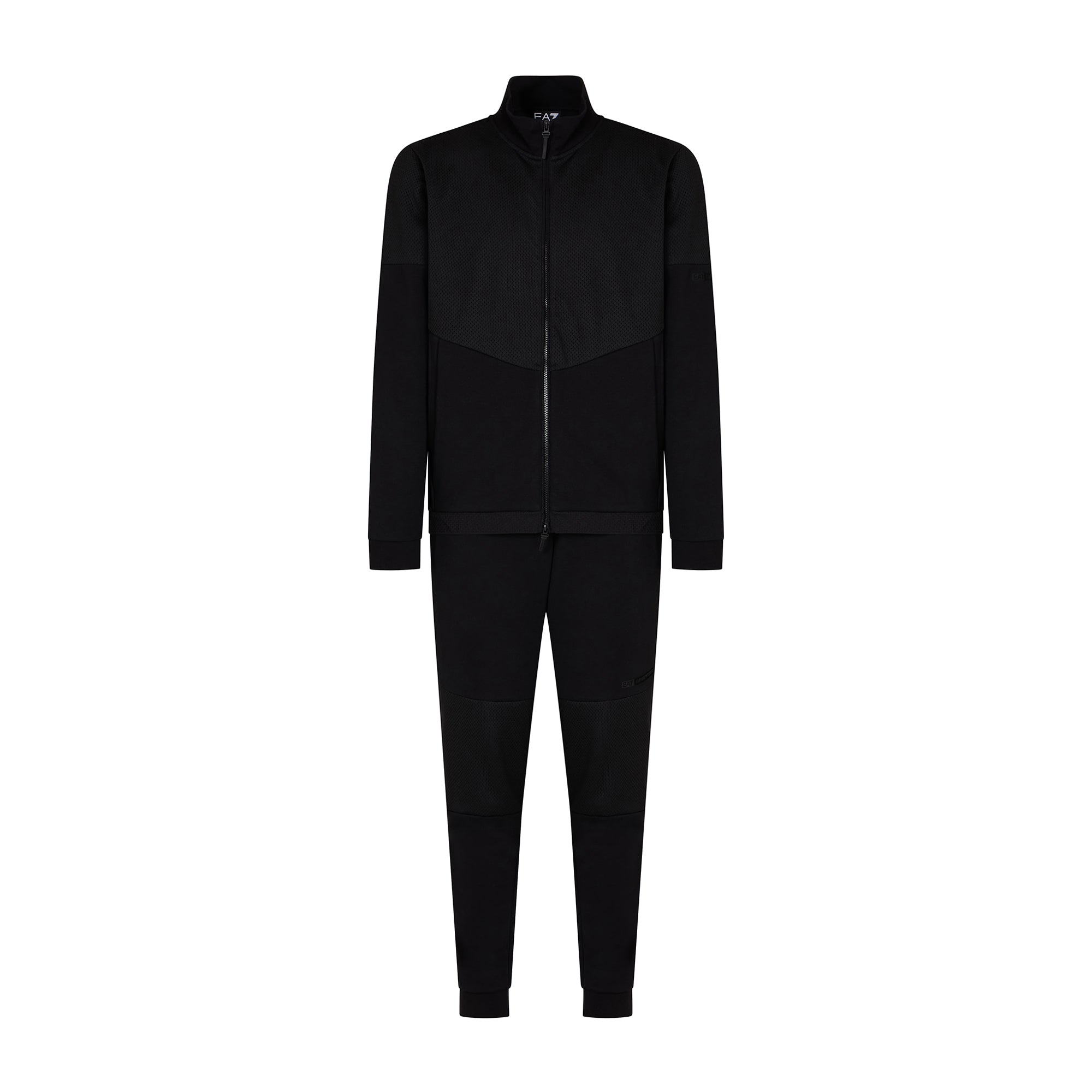 Tuta Uomo a tinta unita, con stampa logo posteriore e felpa con zip