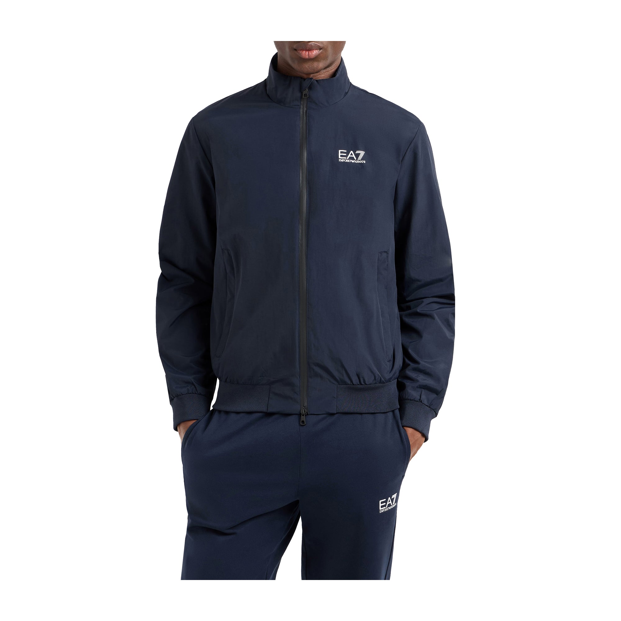 Felpa Uomo della linea Core Identity in nylon, con zip