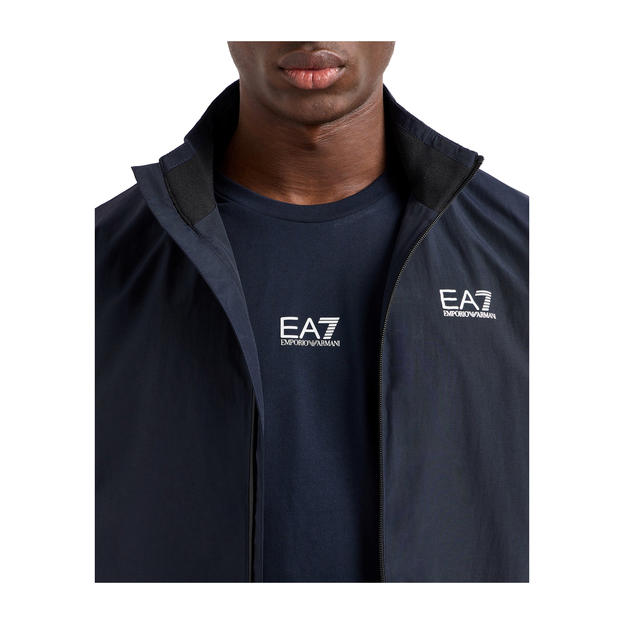 Felpa Uomo della linea Core Identity in nylon, con zip