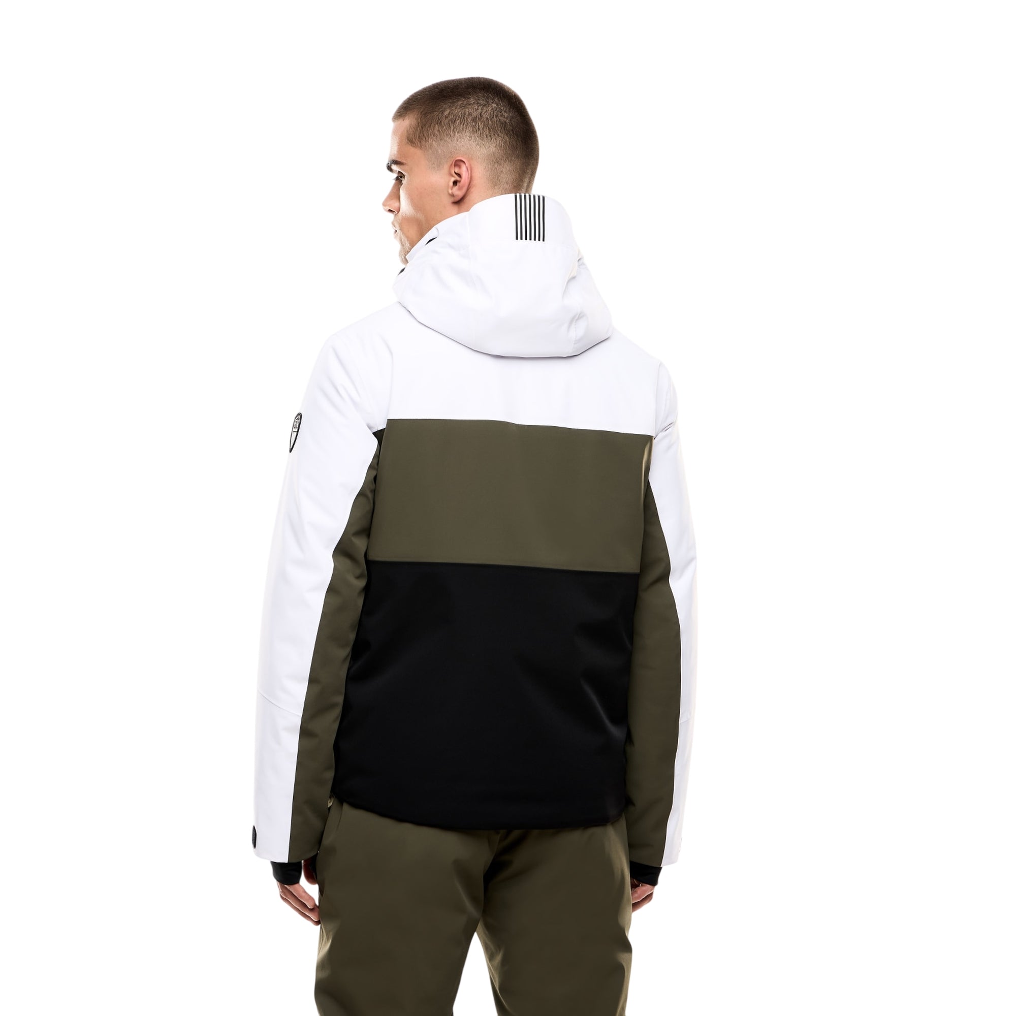 Giacca Uomo da sci, tecnica, con inserti a contrasto e tasche con zip