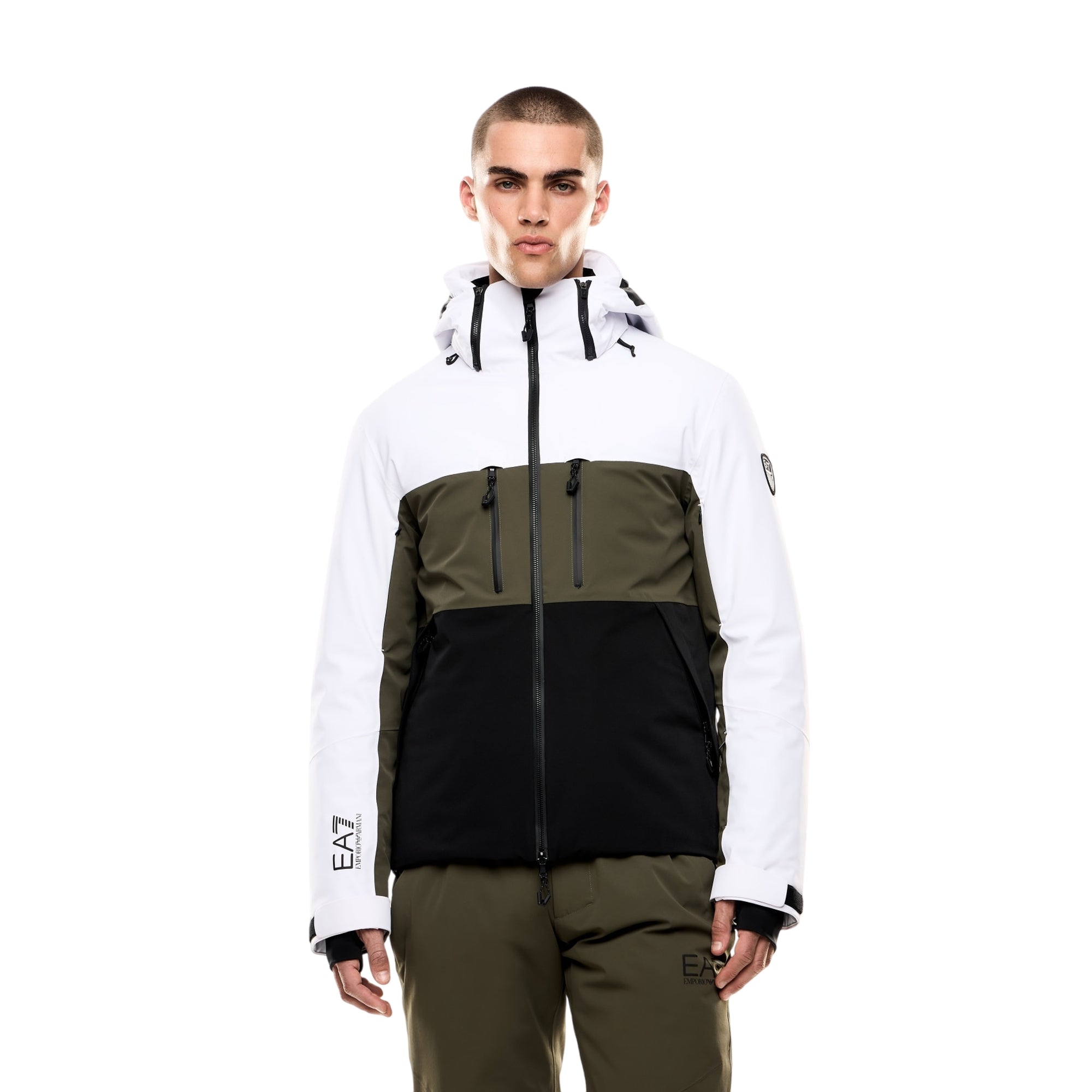 Giacca Uomo da sci, tecnica, con inserti a contrasto e tasche con zip