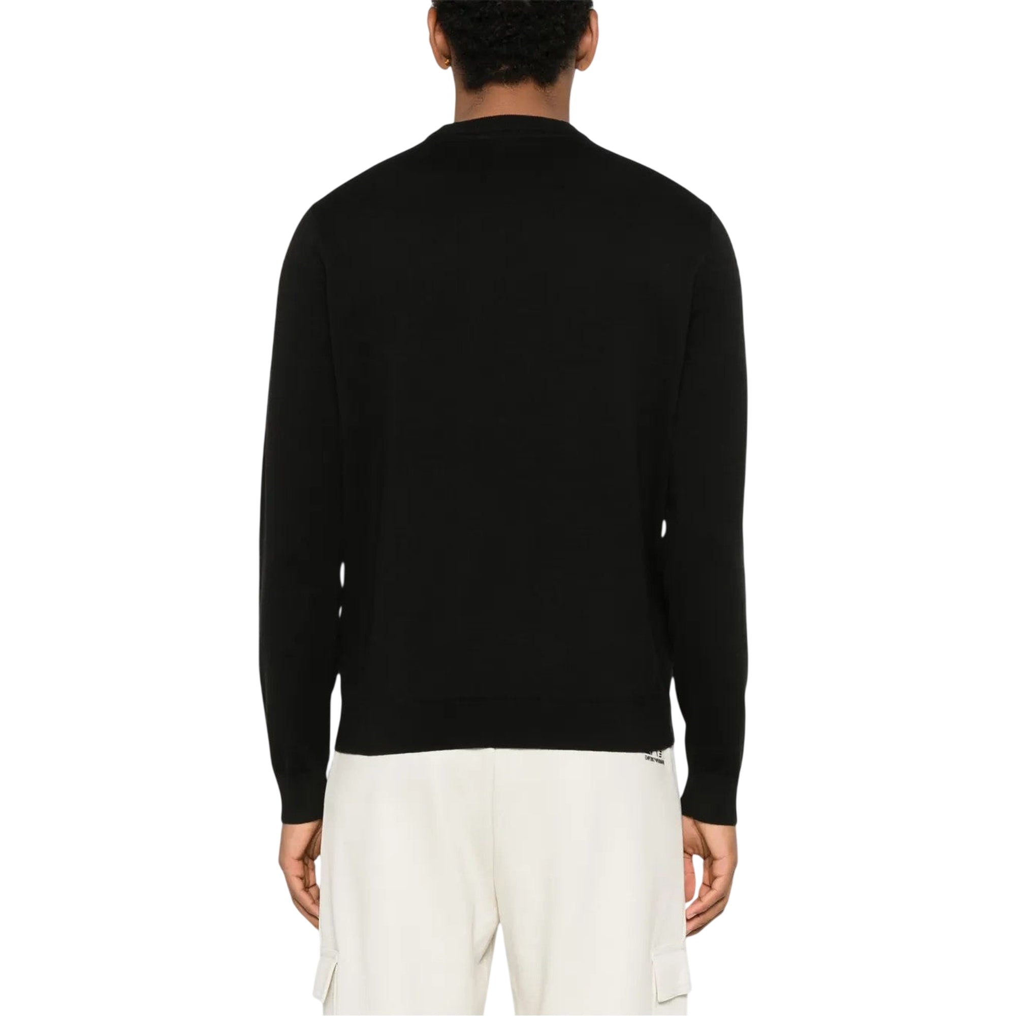 Maglia Uomo dal taglio classico, con scollatura girocollo Nera