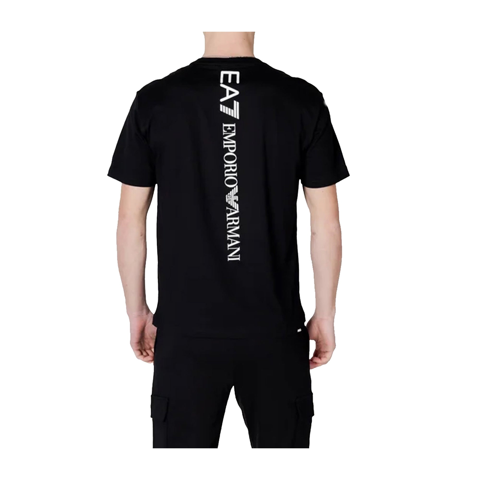 T-shirt Uomo elasticizzata, a tinta unita, con maxi stampa sulla schiena