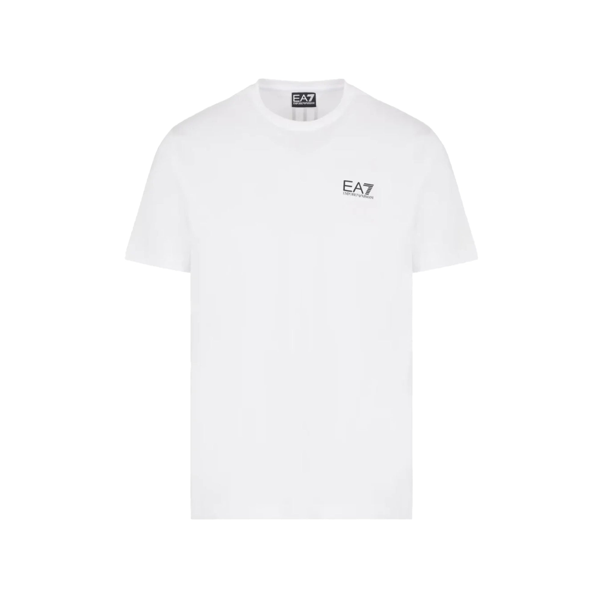 T-shirt Uomo in cotone Bianco, con maxi stampa posteriore e logo sul petto
