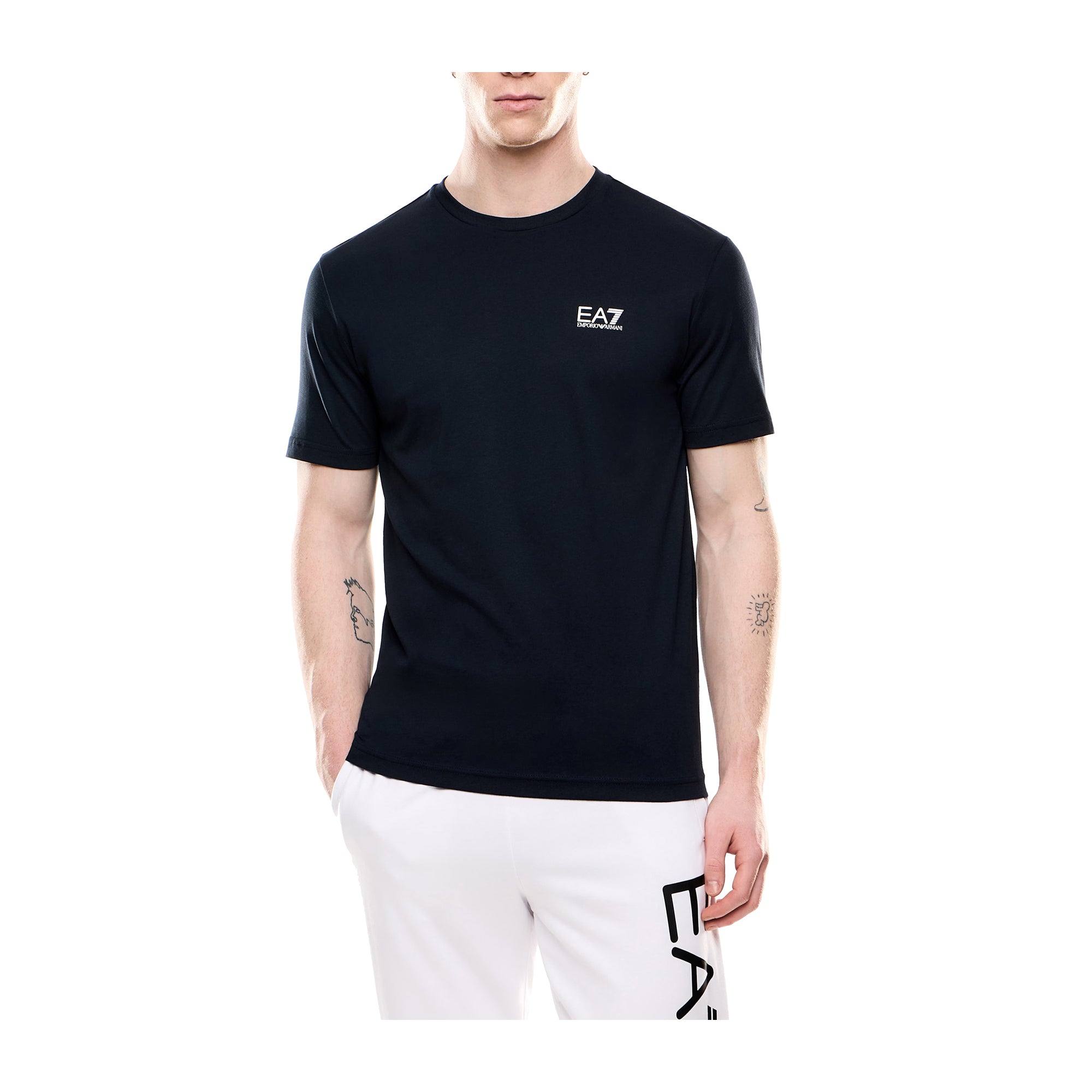 T-shirt Uomo elasticizzata, a tinta unita, con maxi stampa sulla schiena