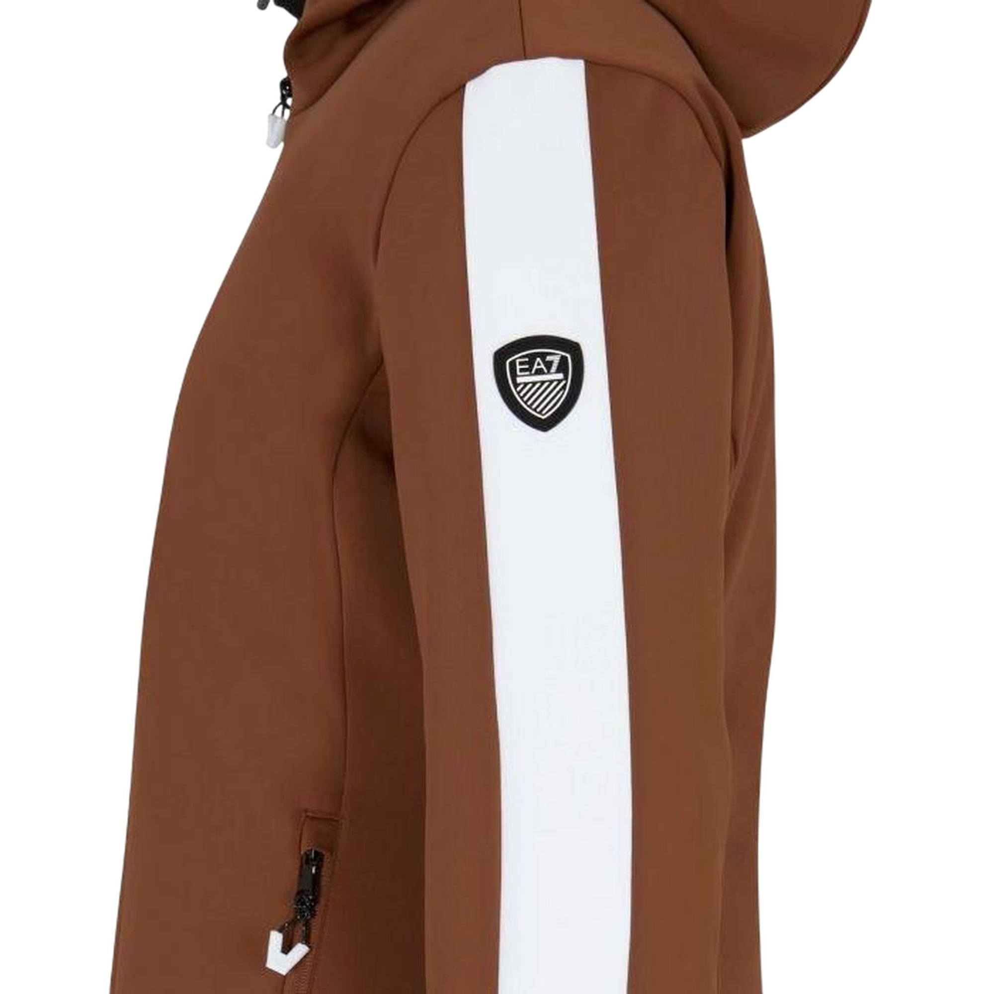 Completo tecnico da sci Donna imbottito in softshell Bicolor dettaglio manica giacca