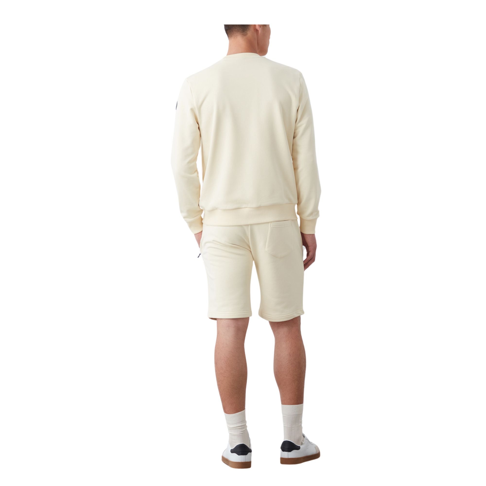 Felpa Uomo a girocollo, con logo applicato sulla manica e girocollo