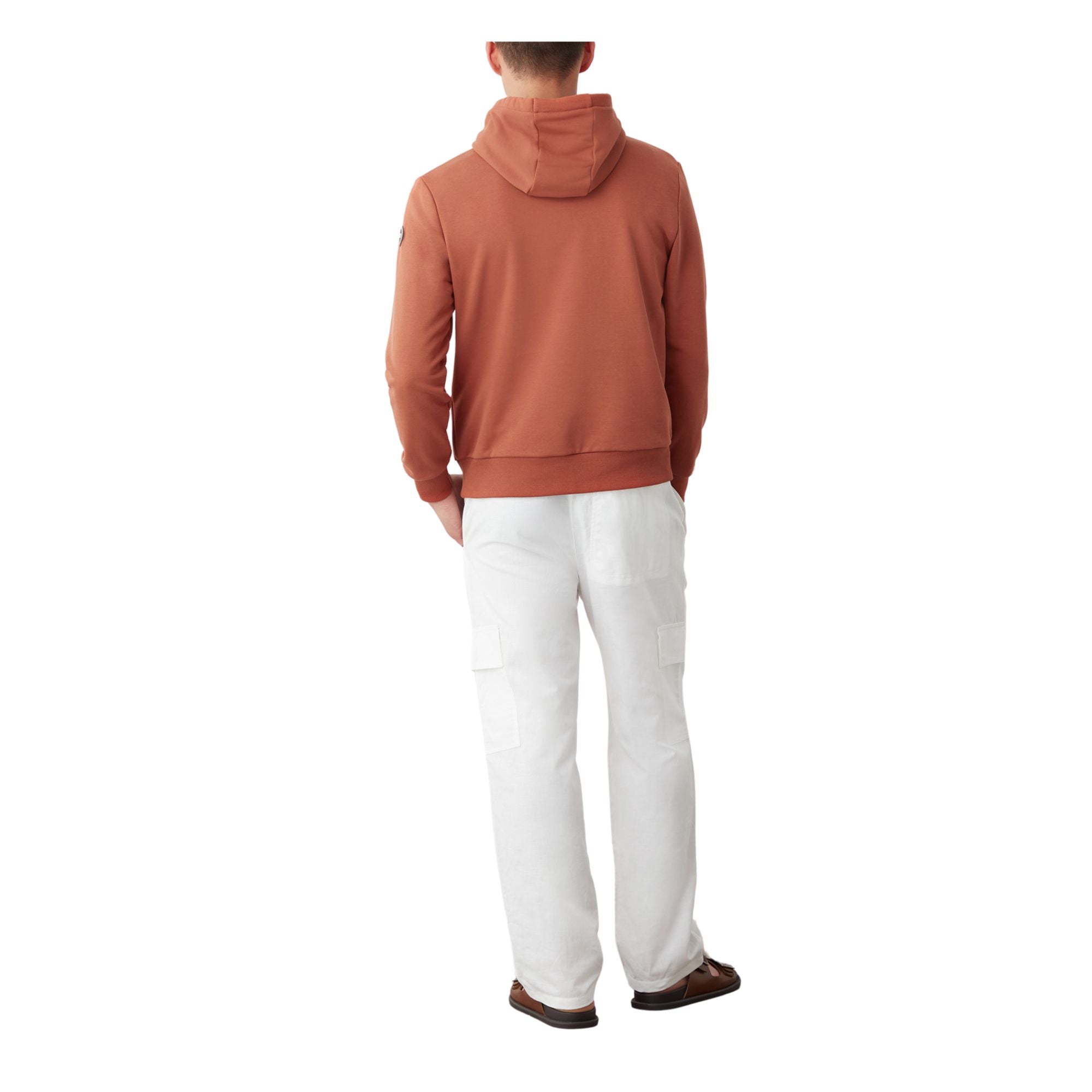 Felpa Uomo in misto cotone, con logo iconico sulla manica e polsini elasticizzati