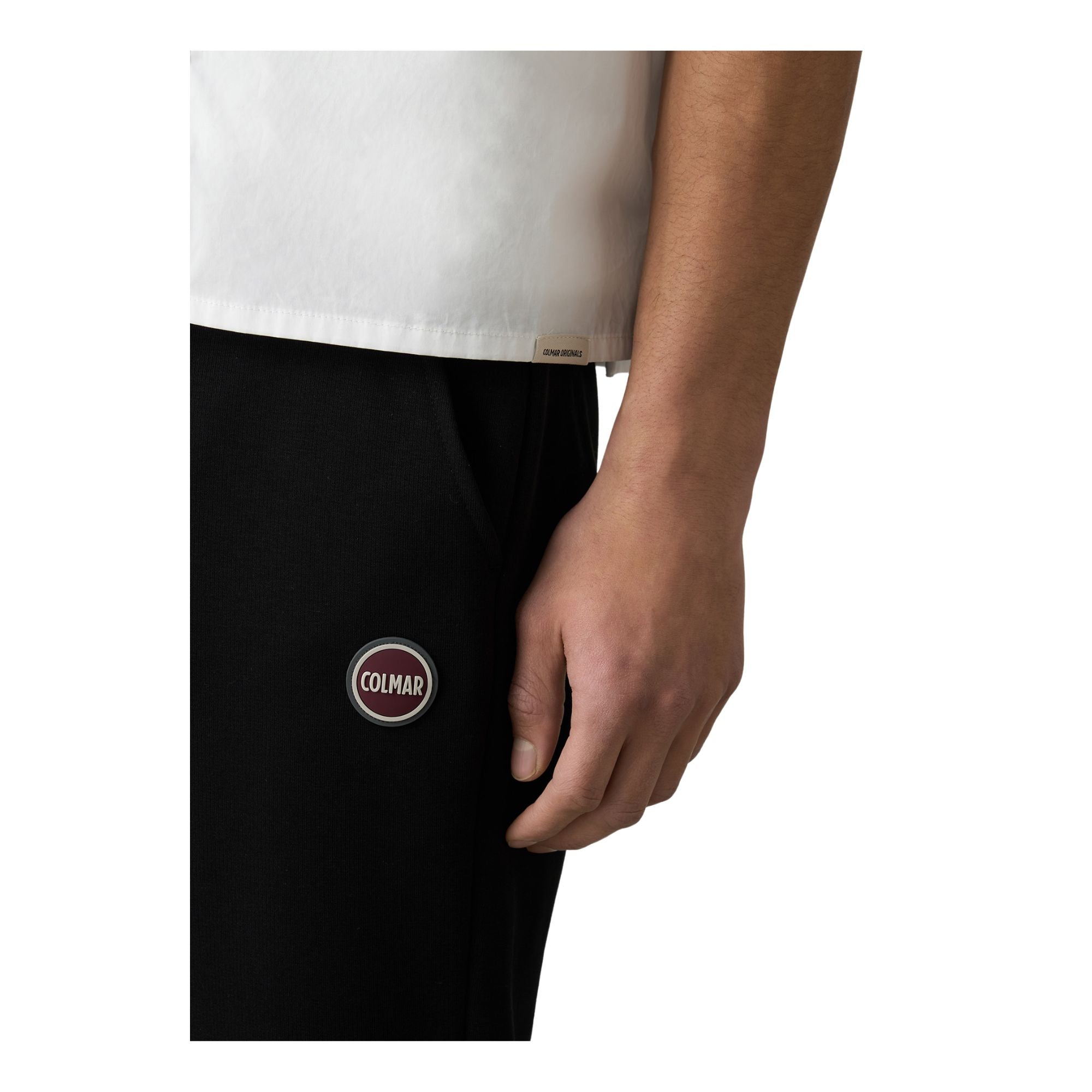 Pantalone Uomo in misto cotone, felpato, con logo