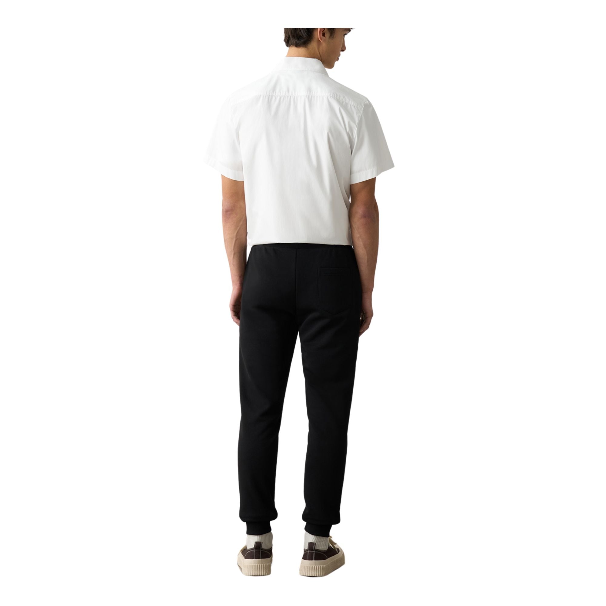 Pantalone Uomo in misto cotone, felpato, con logo