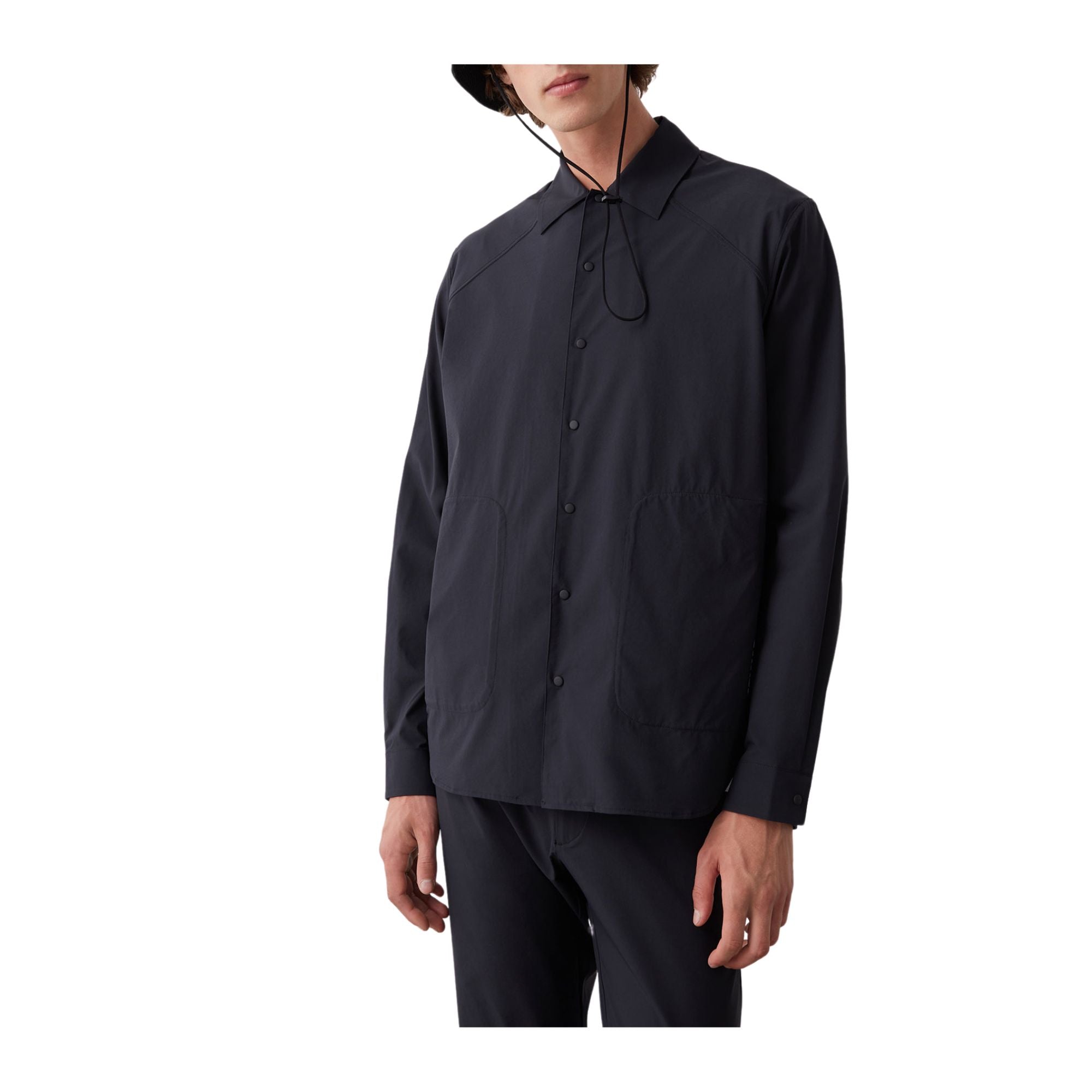 Camicia Unisex con bottoni a pressioni e colletto classico