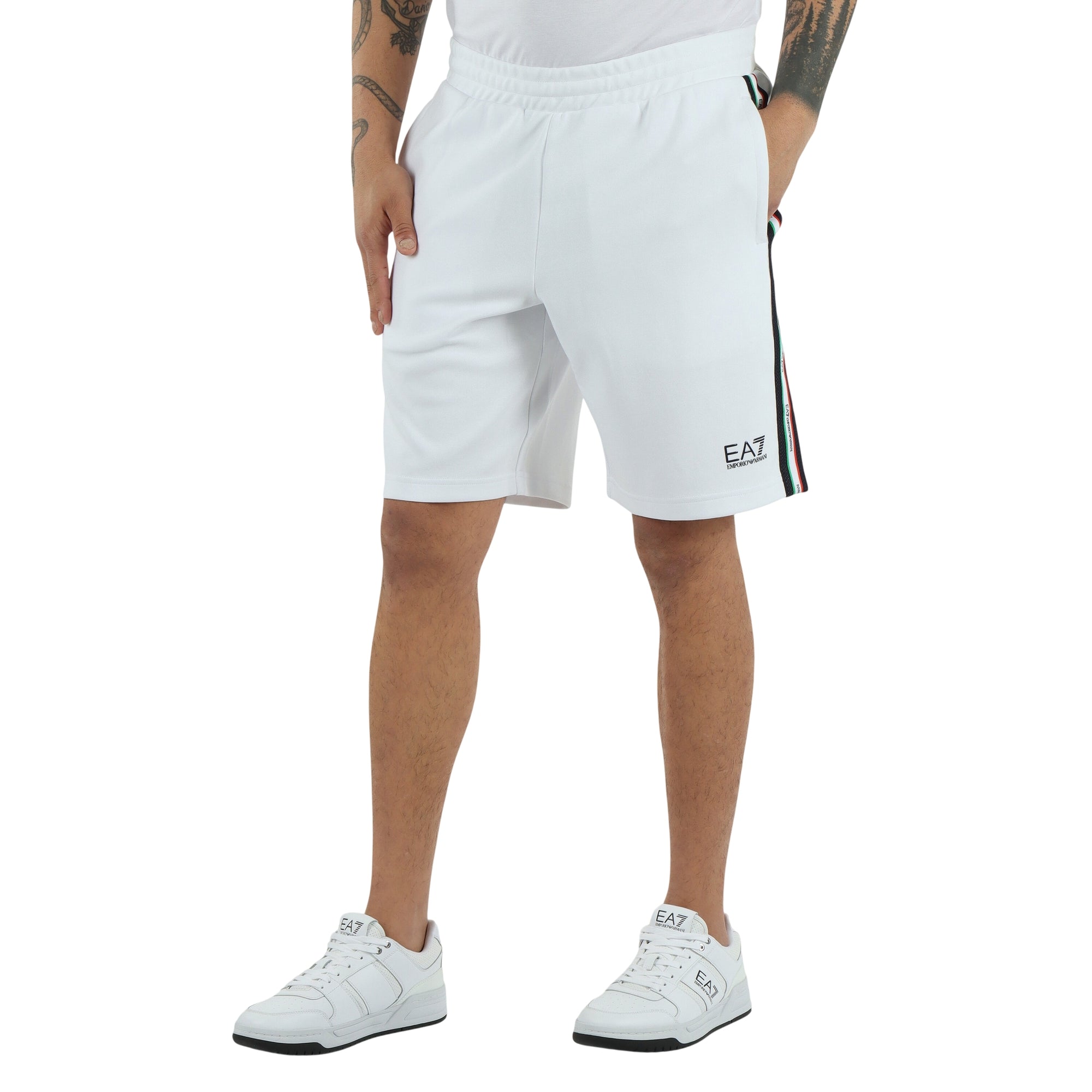 Bermuda Uomo con coulisse in vita e dettaglio decorativo